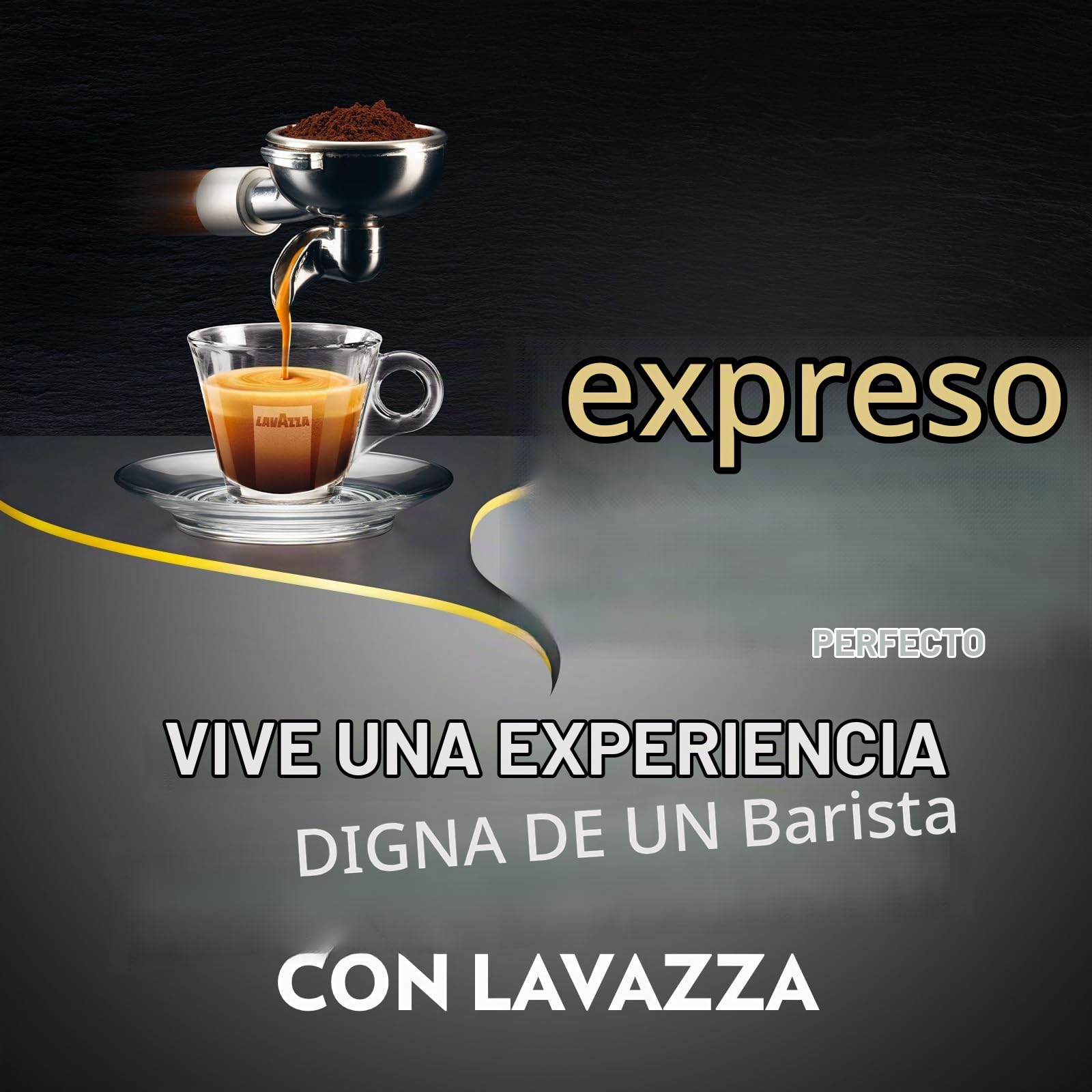 Lavazza, Espresso Barista Perfetto, Café en Grano Natural, Ideal para Máquina de Café Espresso o Superautomática, con Notas Aromáticas Florales, 100% Arábica, Intensidad 6/10, Tueste Medio, 1 kg