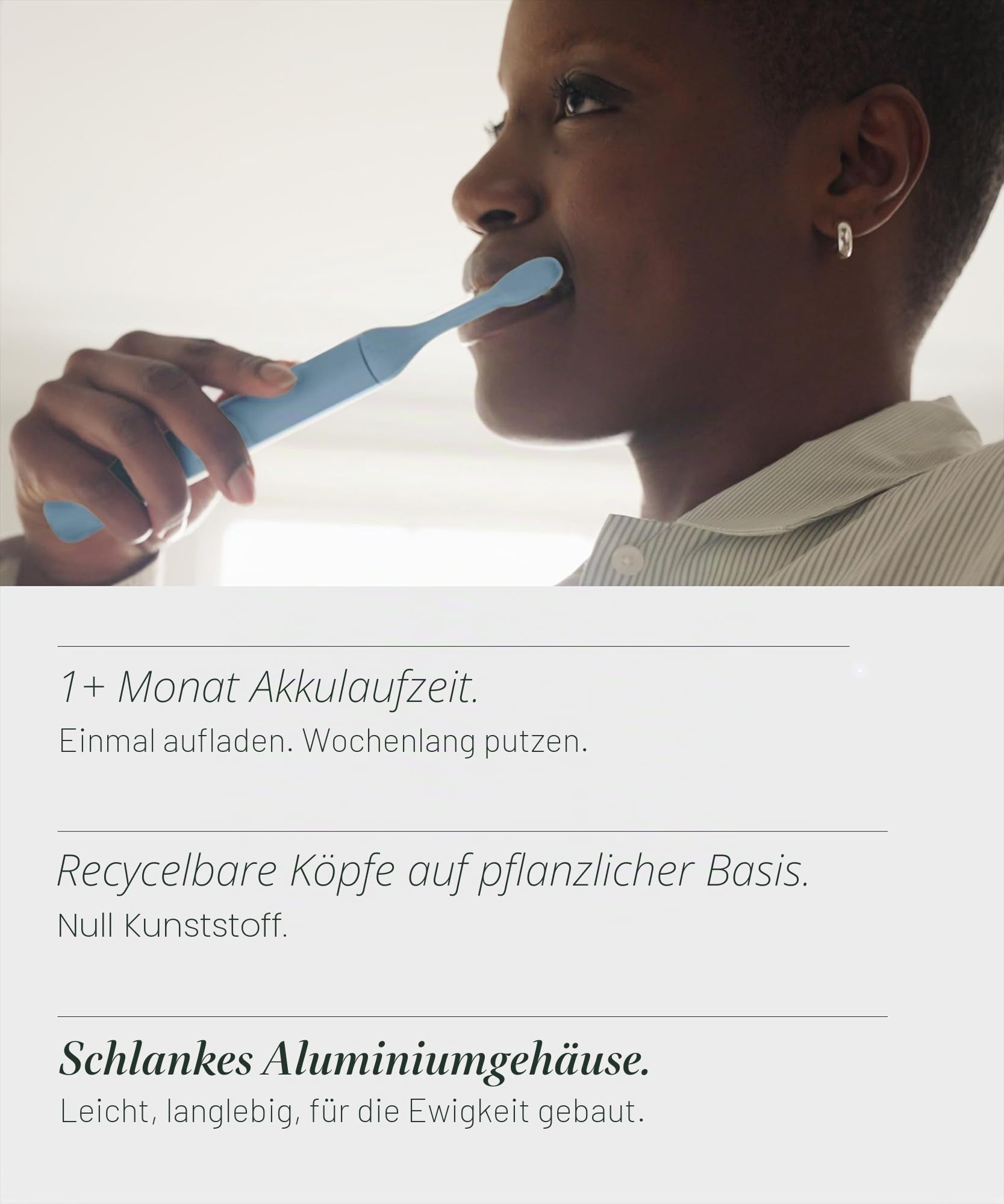 SURI 2.0 Neue Sonic Elektrische Zahnbürste mit Drucksensor & UV-Reinigungs-Reiseetui | 40+ Tage Akku | Designed in London | Elektrische Zahnbürste für Erwachsene | Reisezahnbürsten | Zahnbürste | Blau