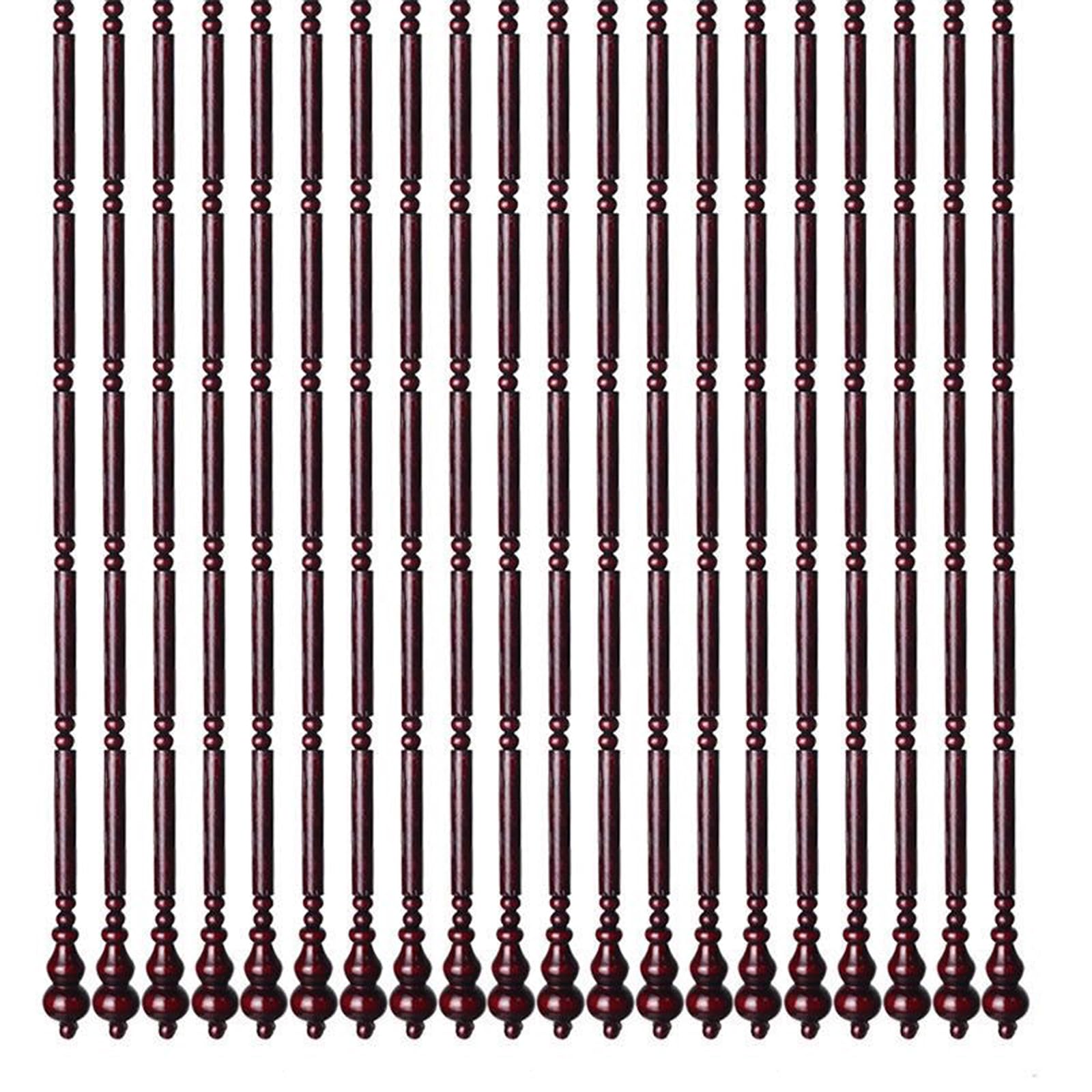 Rideau en perles de bambou haut de gamme 80 brins robustes pour intérieur moderne