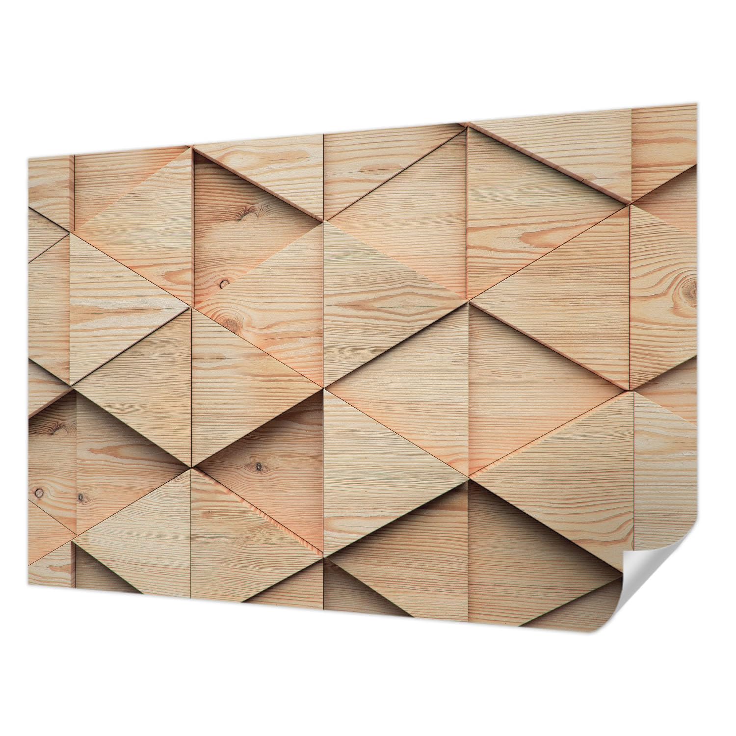 Papier peint adhésif haute qualité Tulup aspect mosaïque bois