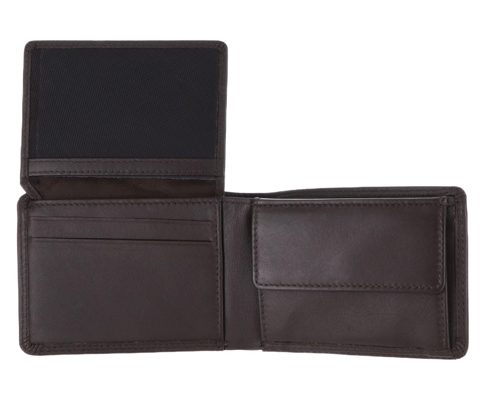 Golden Head Leder Geldbörse Polo RFID Protect Minischeintasche 1196 Dunkelbraun