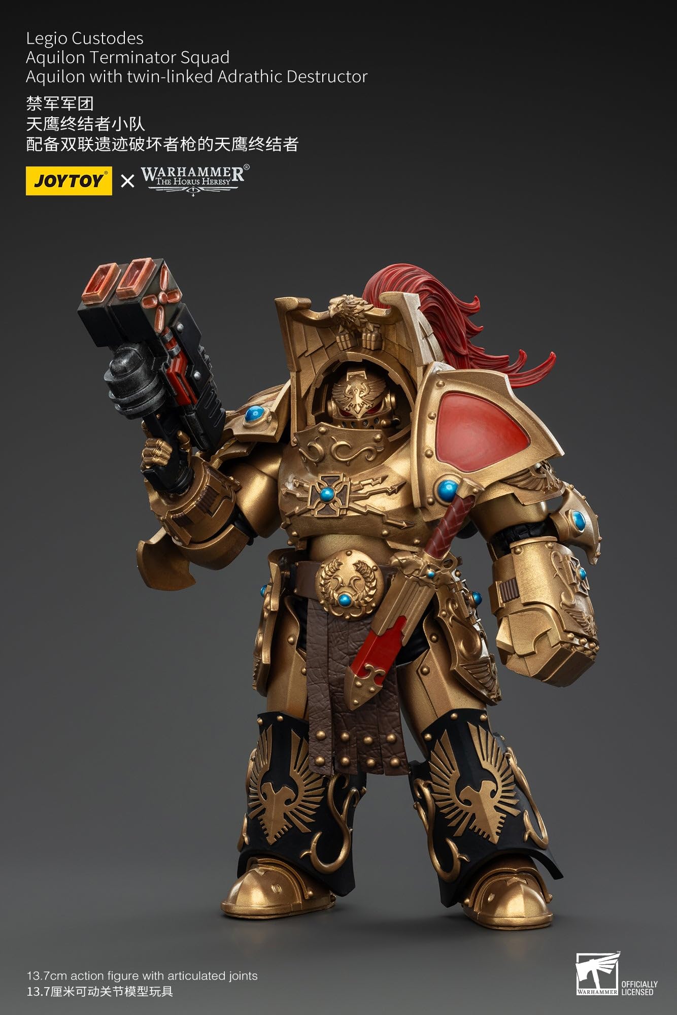 JoyToy Warhammer 40K Legio Custodes Aquilon Terminator Squad z destruktorem figurka w skali 1:18