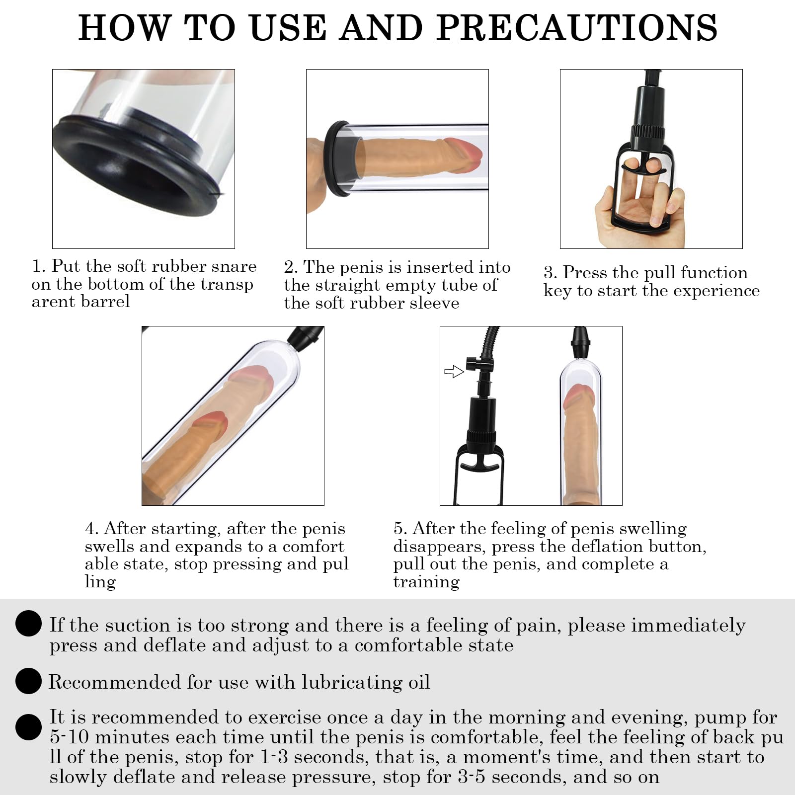 BDSMLOVE pompa per pene con vagina, pompa a vuoto per uomini, masturvatore per uomo, vacuum device estensore per uomo per l'ingrandimento del pene, masturbatore sexy toys