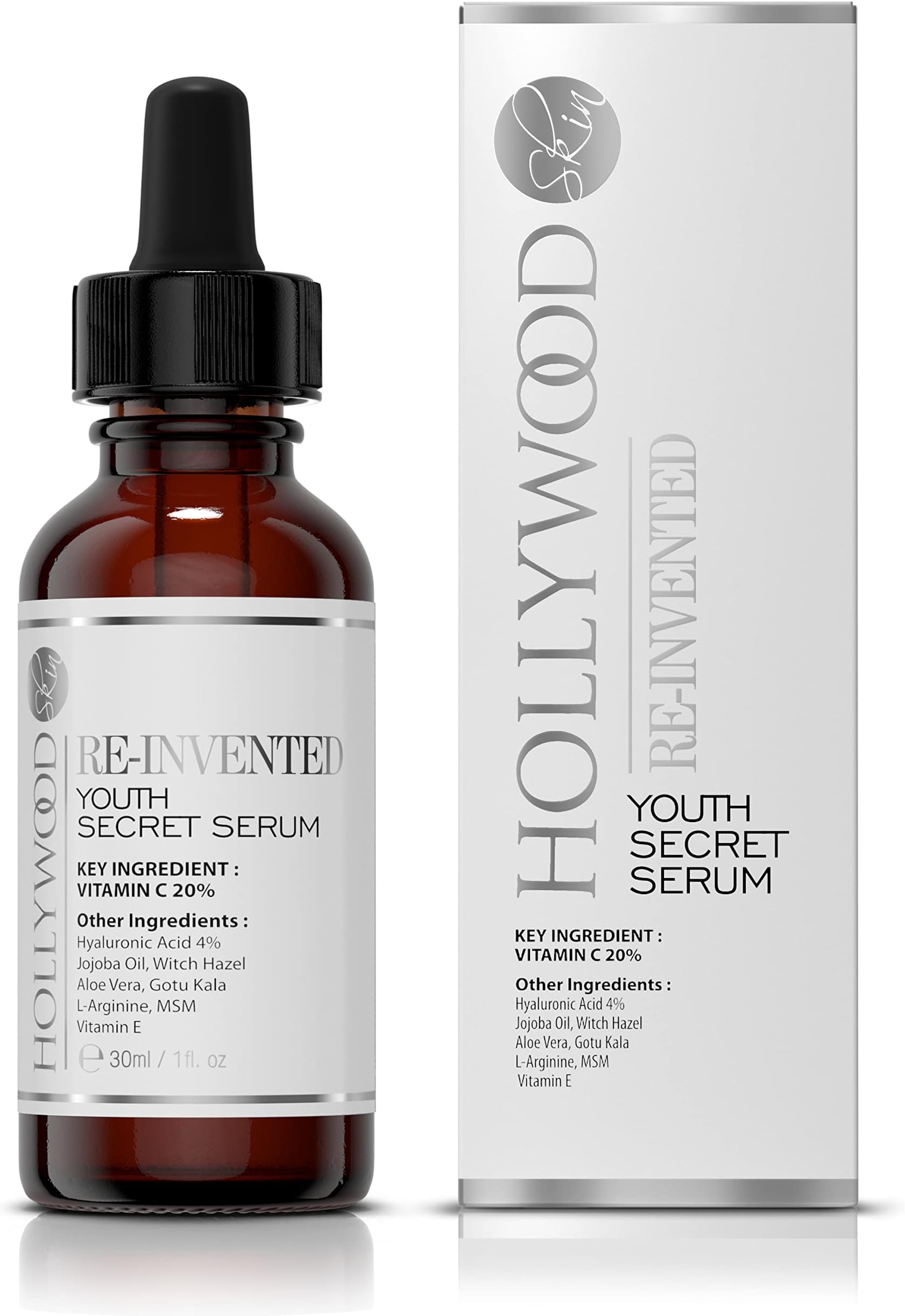 Anti-Age Serum - Premium 20% Vitamin C Serum For Face with Hyaluronic Acid, Retinol & Amino Acids - Boost Skin Collagen, Brighten, Hydrate & Plump Skin, Anti Aging & Wrinkle Facial Serum. 30ml
