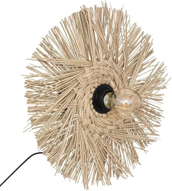 Applique Murale Bohème Atmosphera Tea en Paille - Décoration Murale Ethnique Chic