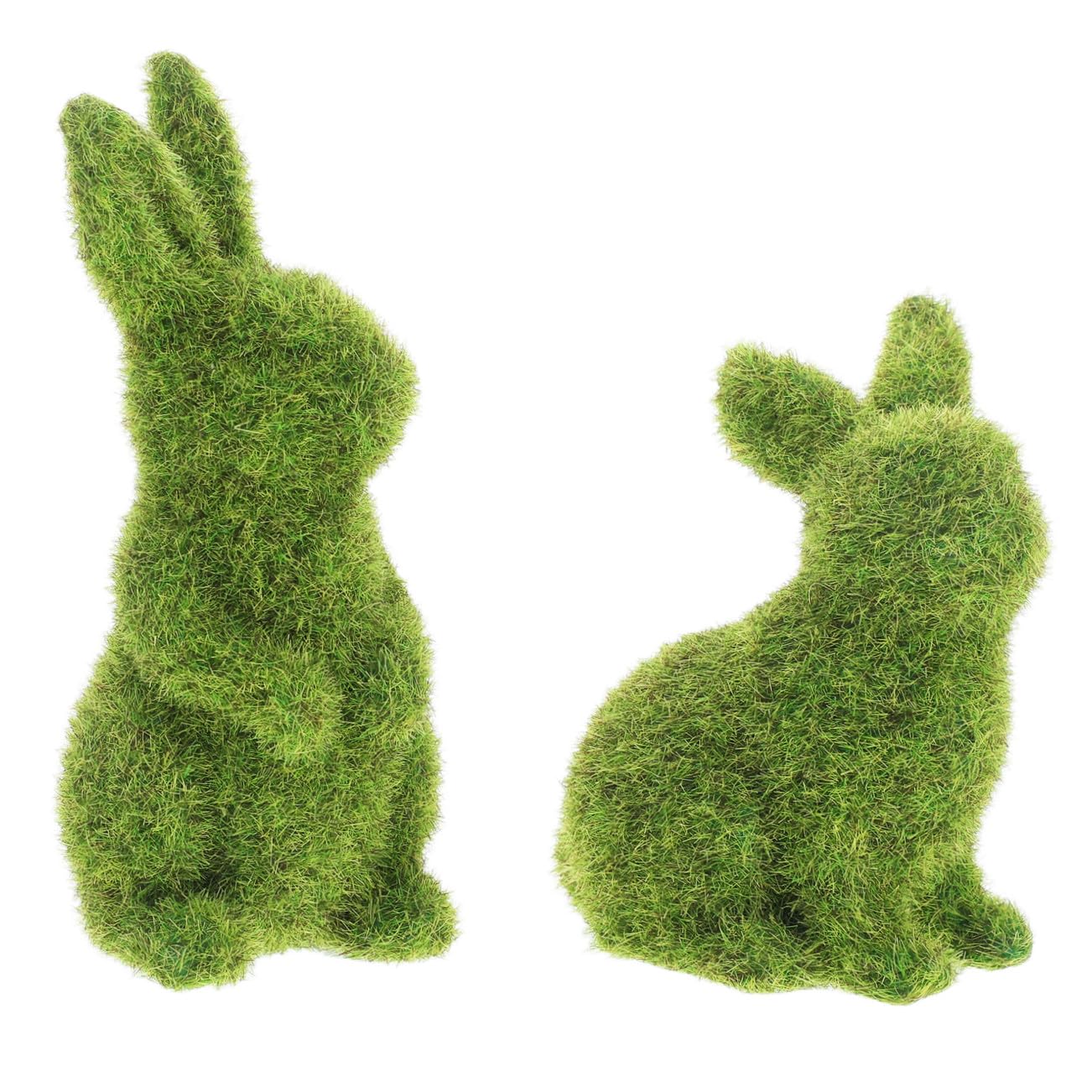 Statue lapin de Pâques extérieur et intérieur aspect mousse