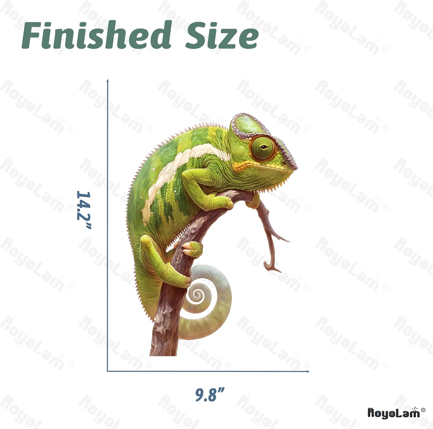 Green Chameleon Wall Decals Removable Lizard Vinyl Stickers for Nursery Living Room and Bathroom Nature Animal Decor Peel and Stick Wall Art - Image 5