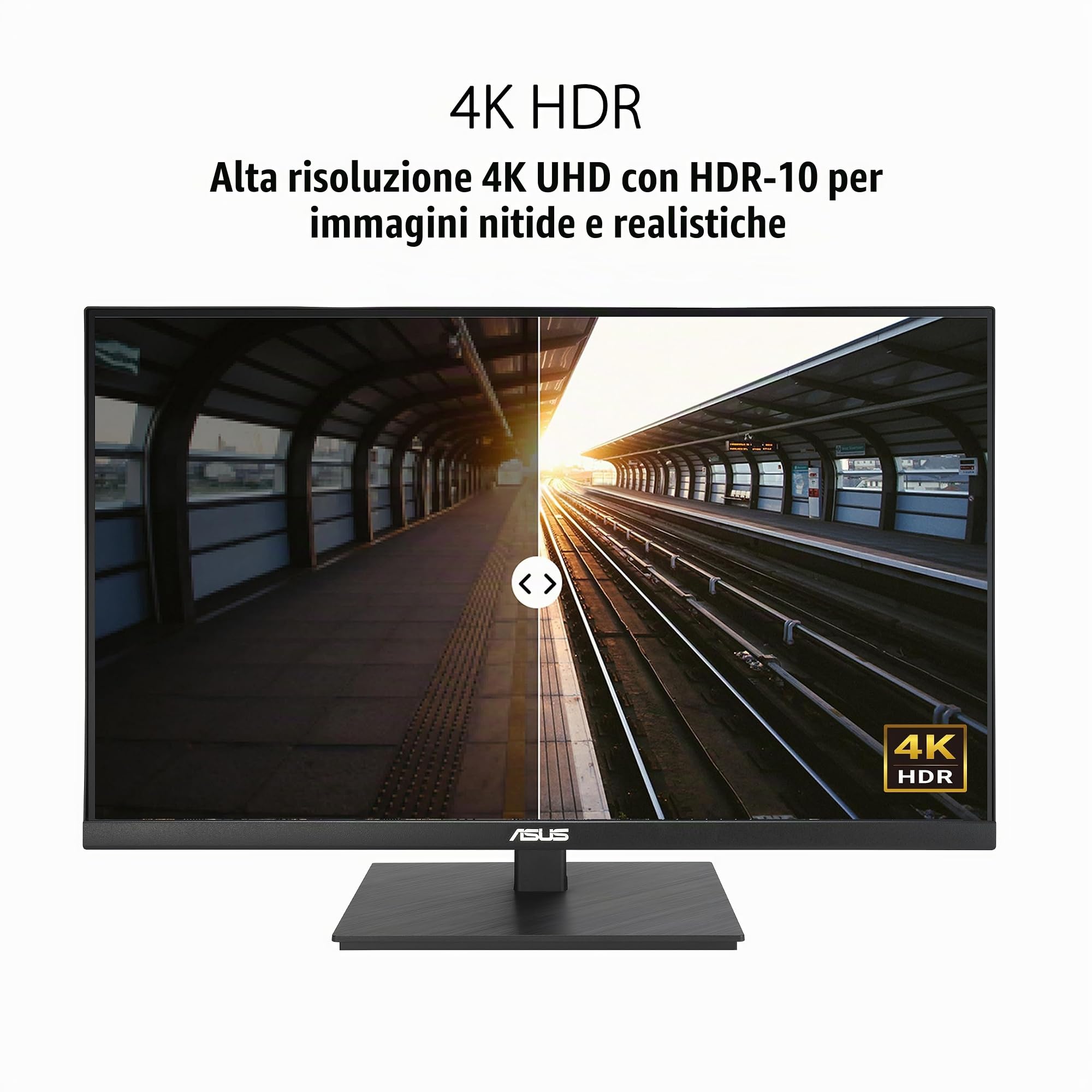 ASUS VA27UQSB, Monitor Business da 27” 4K IPS UHD (3840 x 2160), Nero