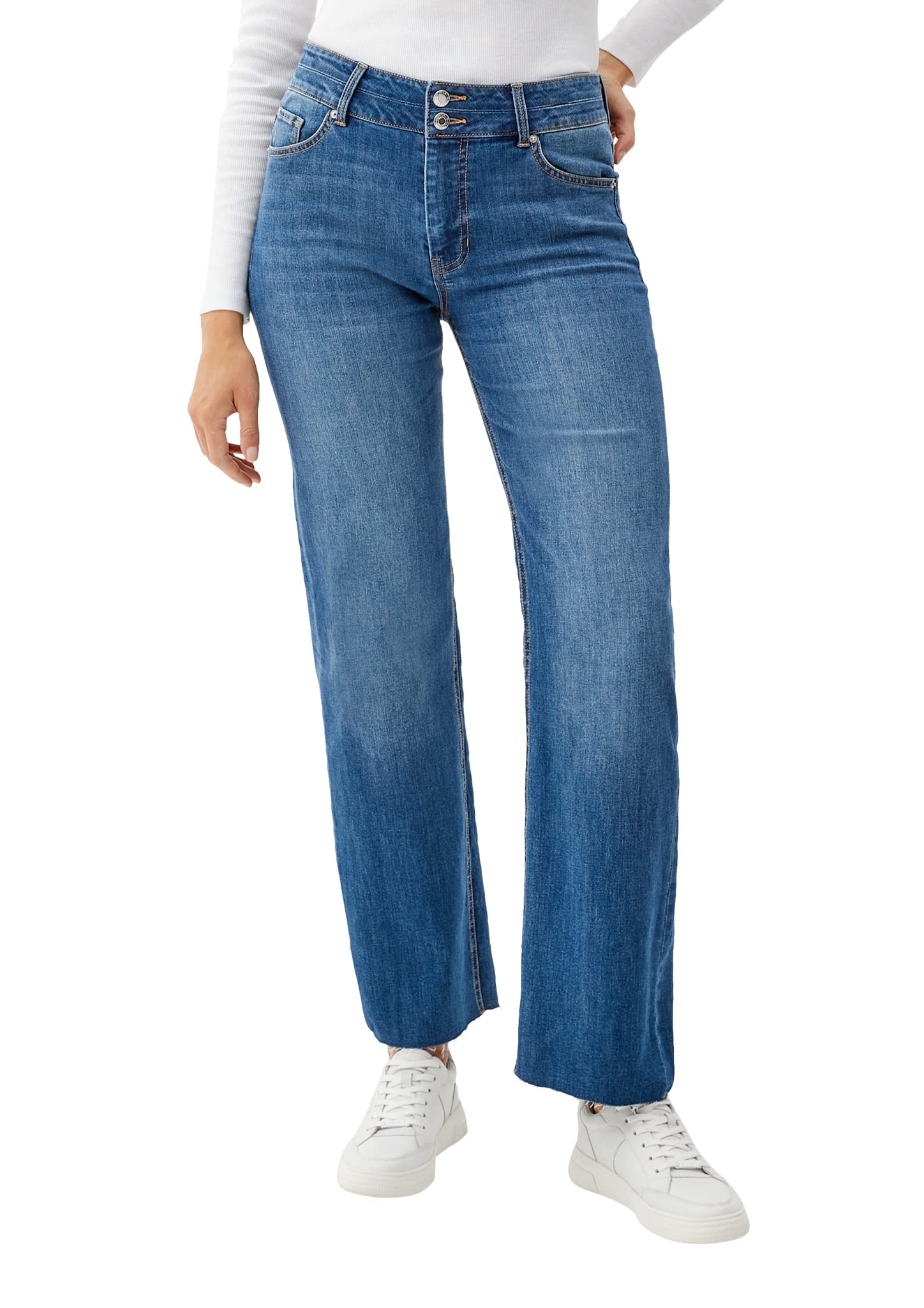 s.Oliver Women's Jeans, Karolin Comfort Fit, Blue Denim, 32/32