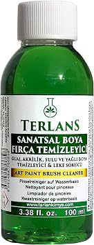 Terlans Yağlı Boya Seti Yardımcı Malzemeler 3x100ml Boya Fırça Temizleyici - Kokusuz Terebentin - Keten Yağı | Yağlı Boya Yardımcı Kiti – Boyayı inceltme, akışkanlığı artırma ve ekipman temizliği