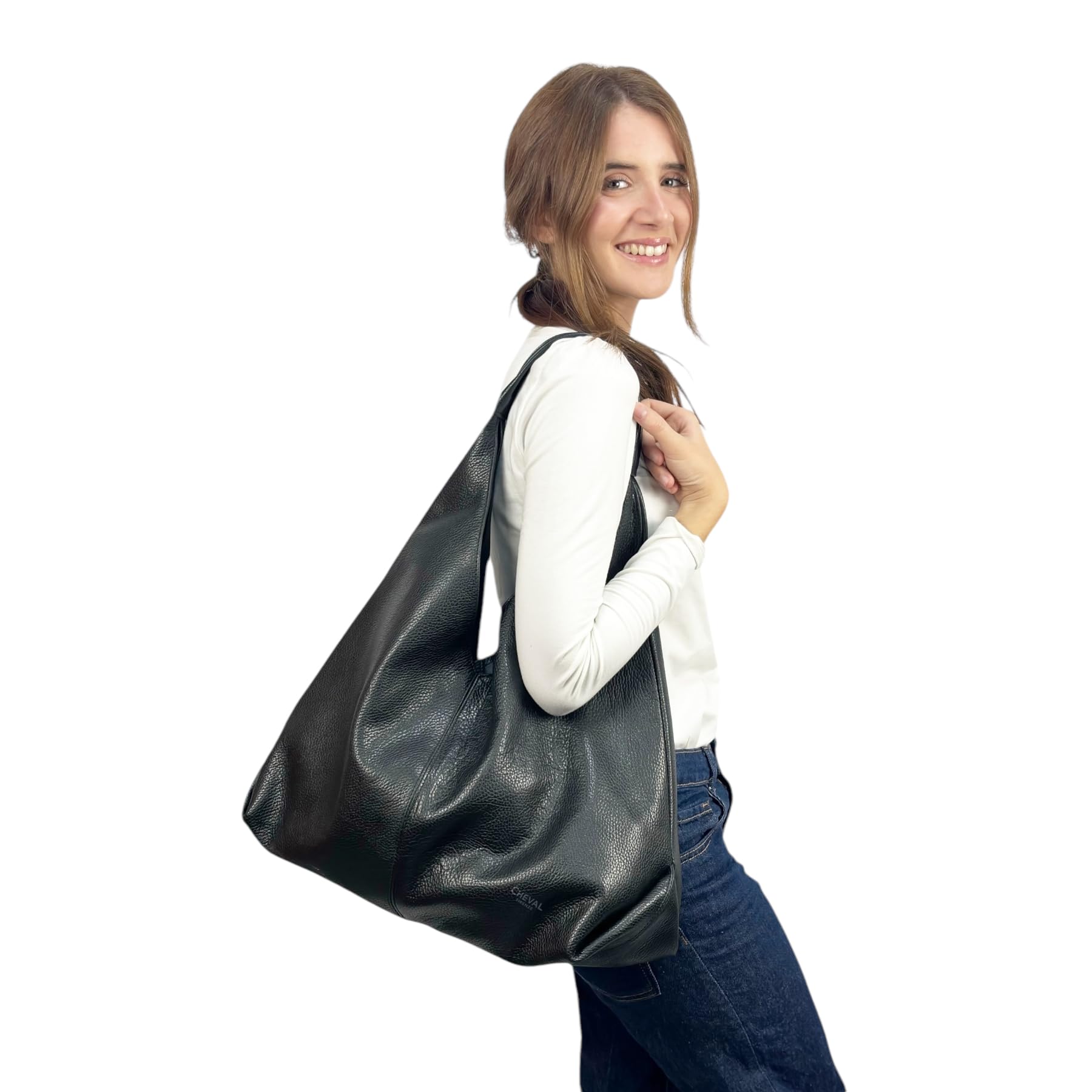 Cheval Firenze Borsa a Spalla Iris, Vera Pelle Made in Italy