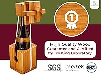 Vista 2 de BSIRI Piensa para el rompecabezas de botellas desafiante juego para el cerebro y soporte funcional Ideal para amantes de botellas y divertidos