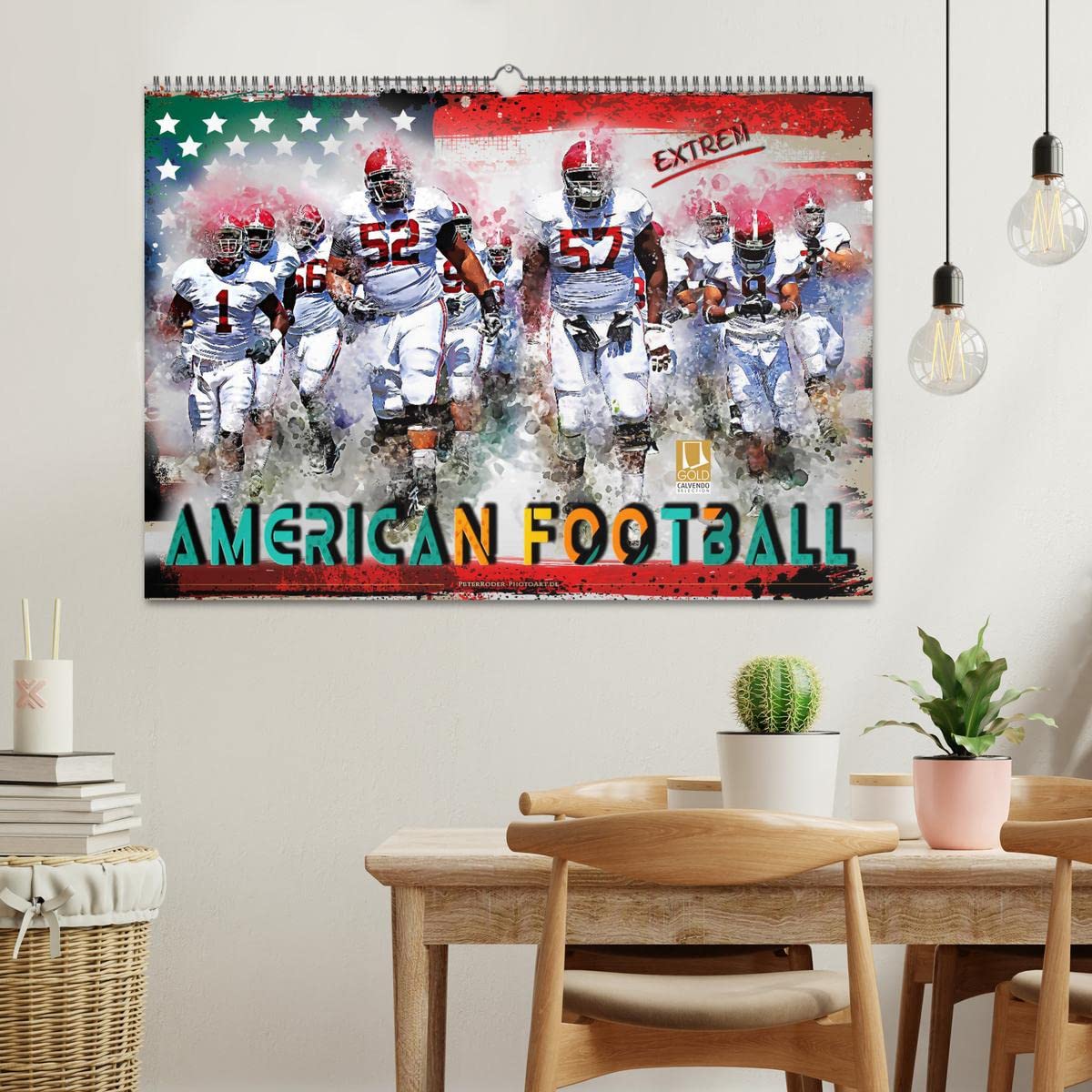 American Football extrem (Wandkalender 2026 DIN A2 quer), CALVENDO Monatskalender: American Football, Teamsport der Extra-Klasse - beispiellose ... Kraft und Taktik. (CALVENDO Sport)