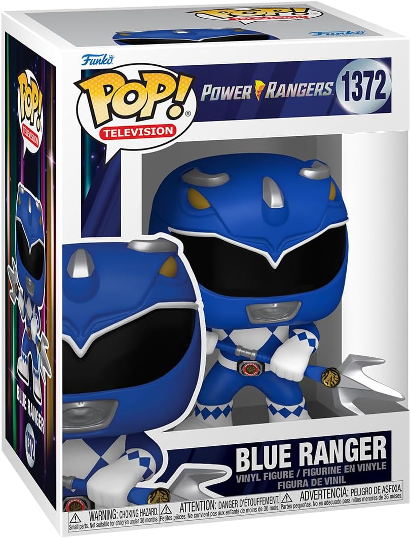 Funko Pop! TV: Mighty Morphin Power Rangers 30th - Blue Ranger - Collectable Vinyl Figure - Gift Idea - Official Merchandise - Toys for Kids & Adults - TV Fans - Model Figure for Collectors