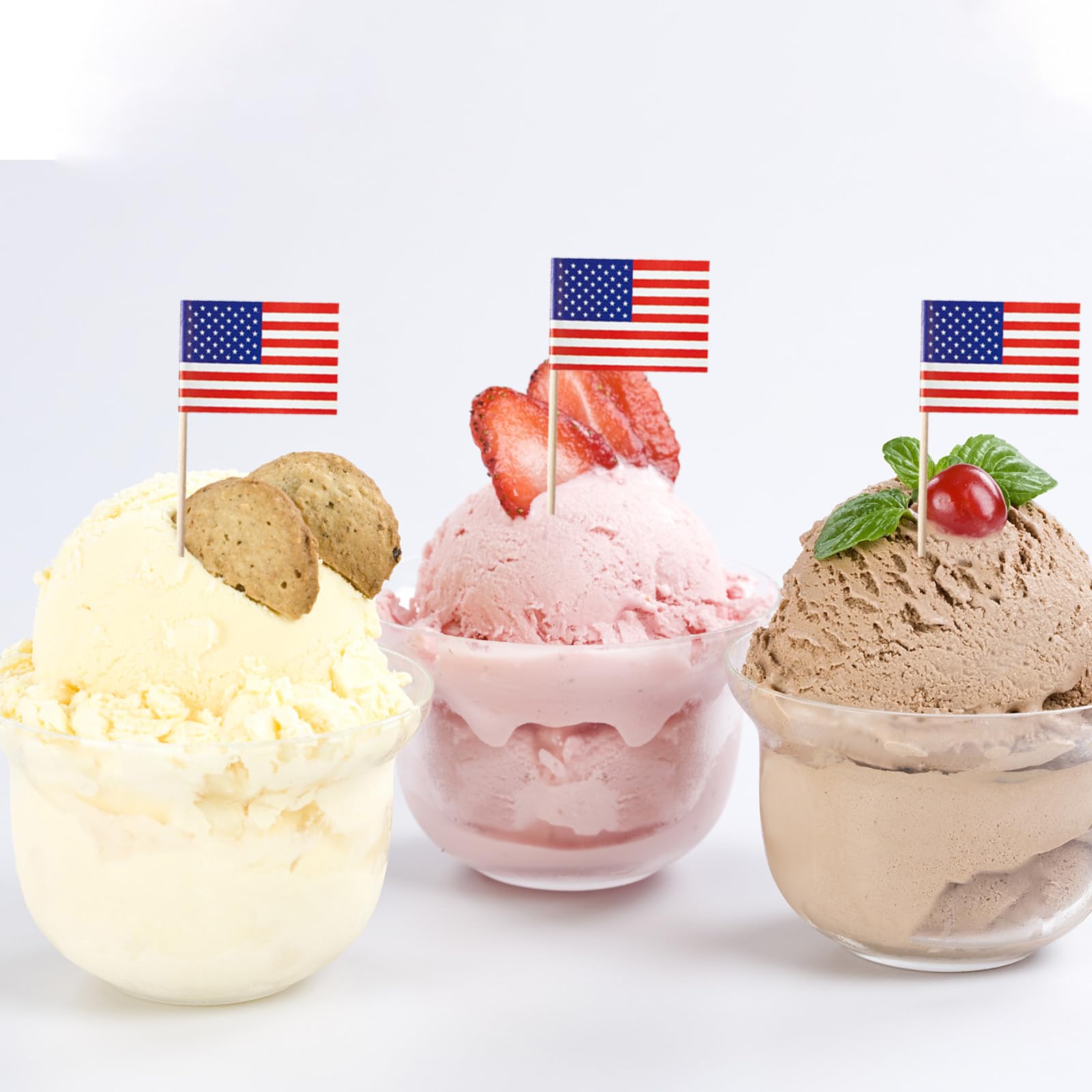 CIYIN Stuzzicadenti Bandiera, 100 Bandiera Stuzzicadenti, con Stampa Fronte/ Retro a Colori Vivi, Decorazione per Feste, Cocktail, Frutta, Cupcake, per Decorazione Olimpici Coppa del Mondo