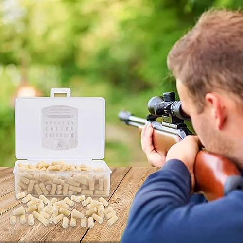 Miniatura 8 de Cleaning Cotton Wool Felt Cleaning Pellets for Maintenance .22.177.25 Caliber 300 Counts with Storage Box