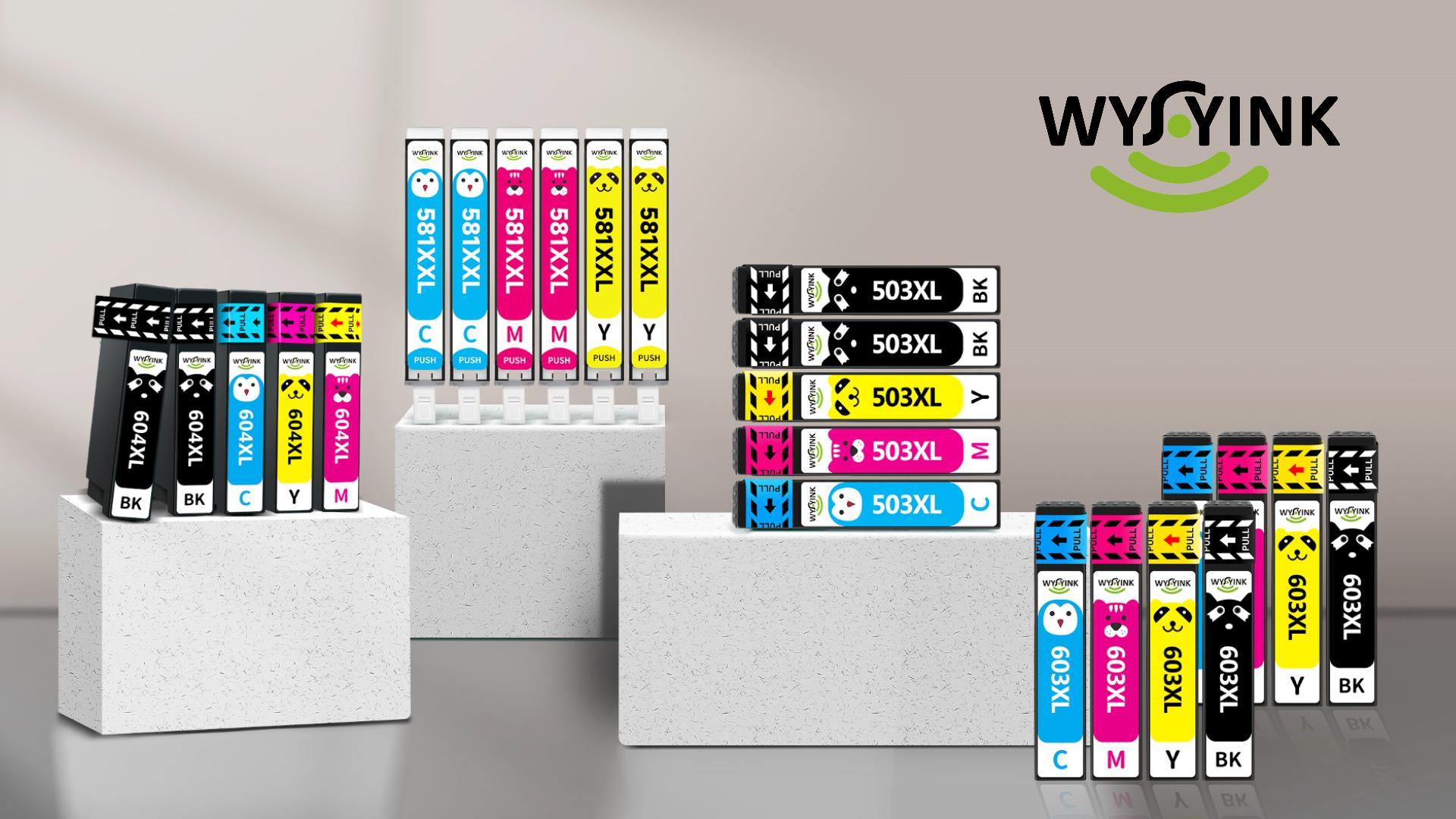 F-ink Nachfüllbare Tintenpatronen Für Canon Pixma TS Serie – 6 Farben, Mit Chip