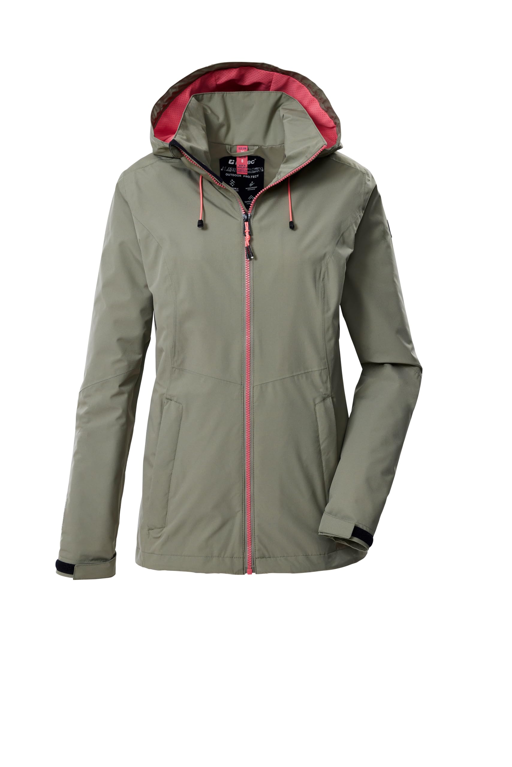 Killtec Damen Regenjacke Ooks 1 Veste de pluie/veste fonctionnelle imperméable avec capuche Femme