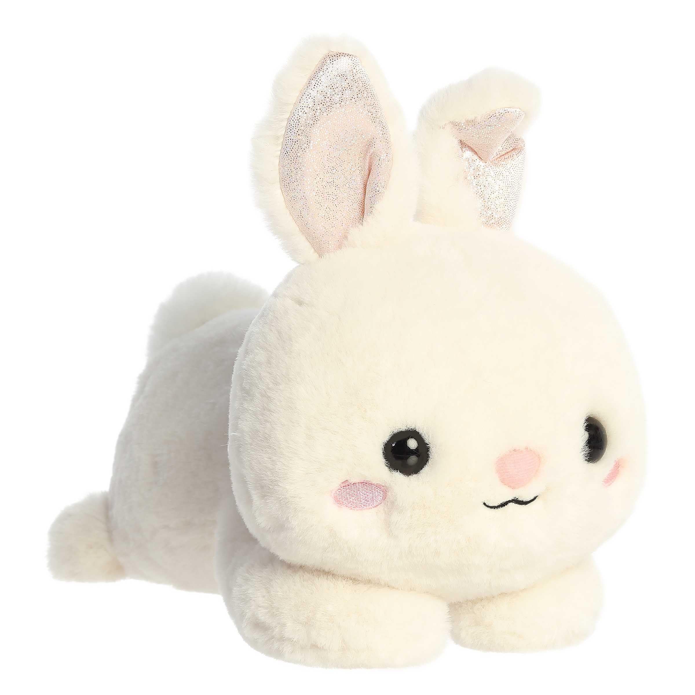 Aurora Playful Too Cute Jasmine Bunny Stuffed Animal - Adorable Characters - Playful Fun - White 12 Inches