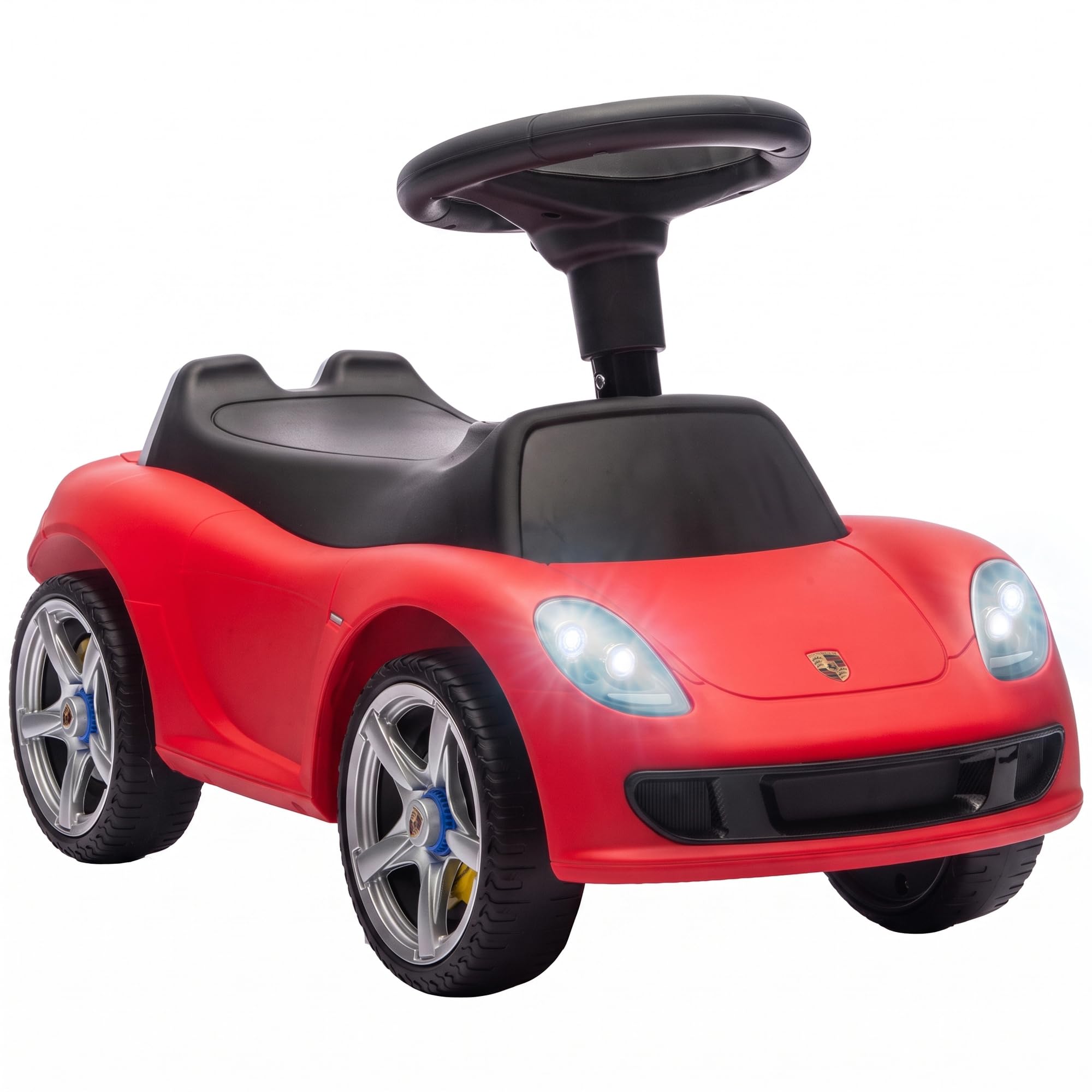 AIYAPLAY Correpasillos para Bebés 18-36 Meses Licencia de Porsche Rojo