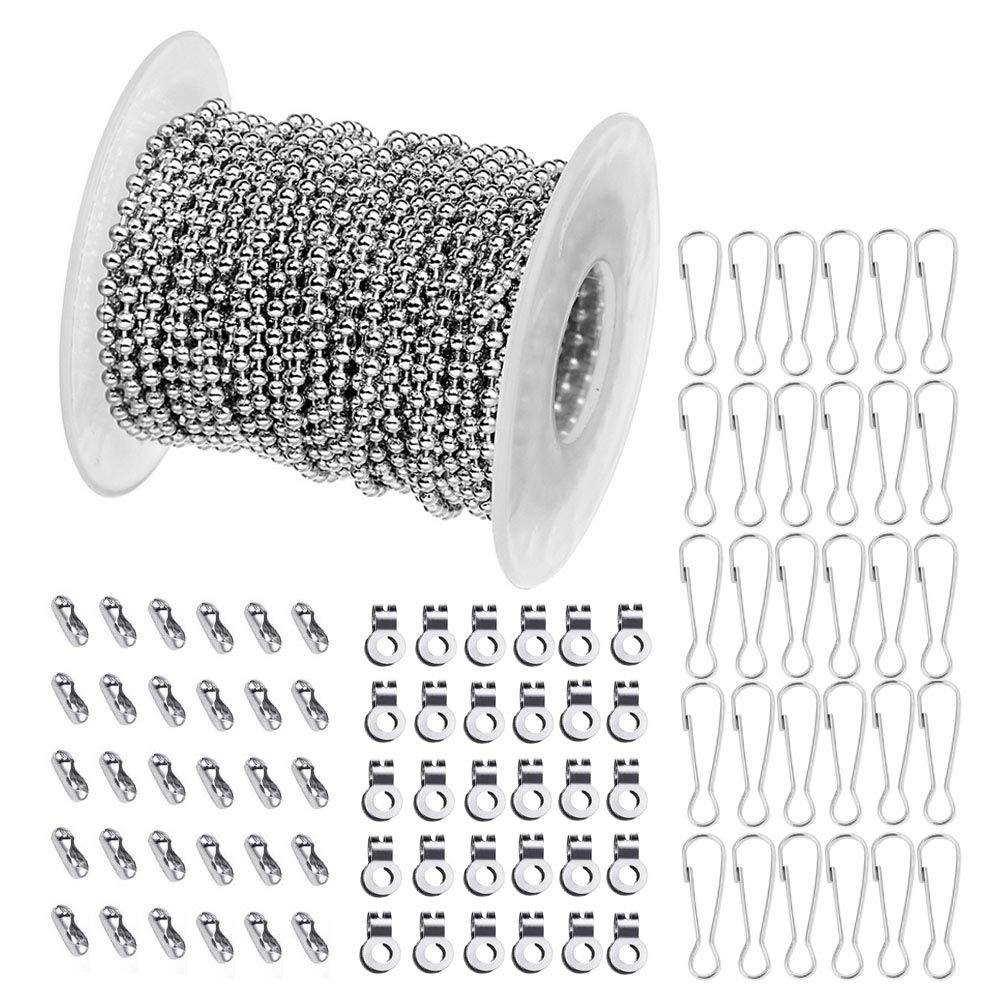 Anyasen48 Feet Stainless Steel Ball Bead Chain Mm Desertcart
