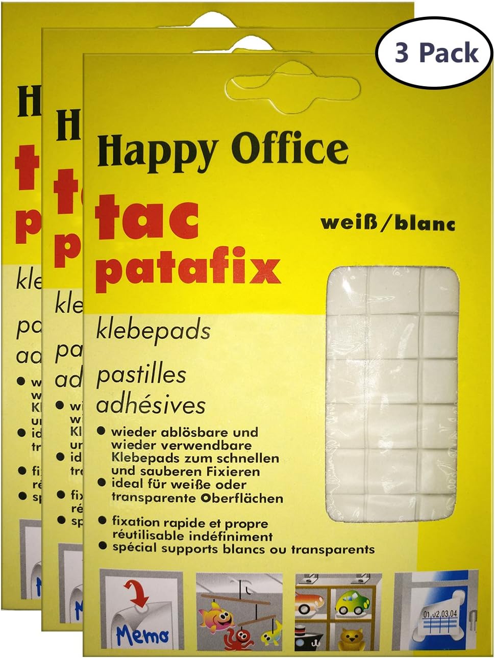 Adhesive Putty, Yanyi Brand Removable Poster Tack, Reusable Non-toxic Sticky Putty (3 × 50g)