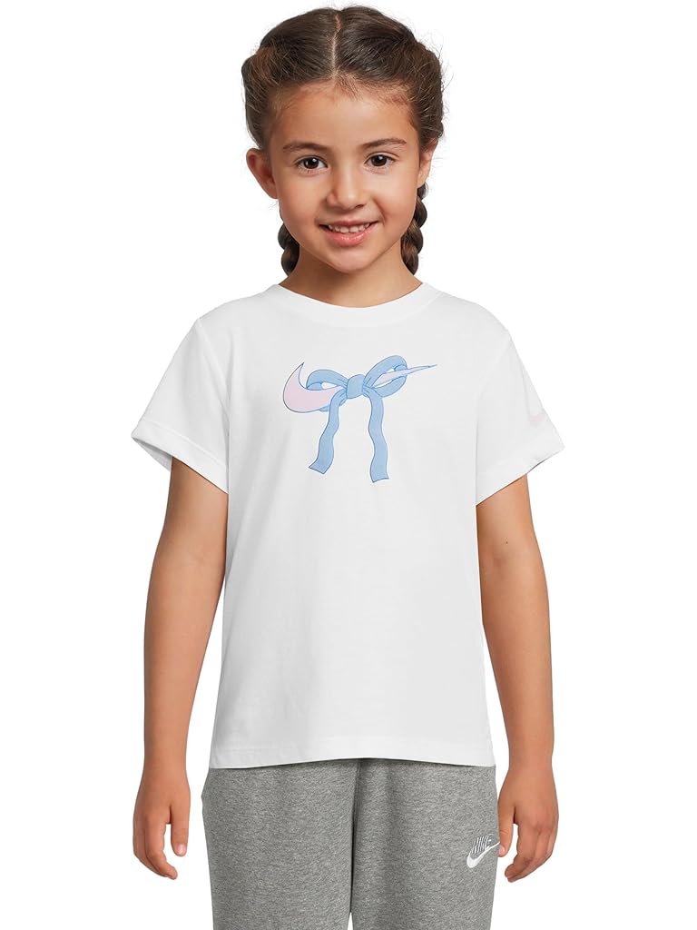 White Nike Swoosh Ribbon T-shirt (Toddler)