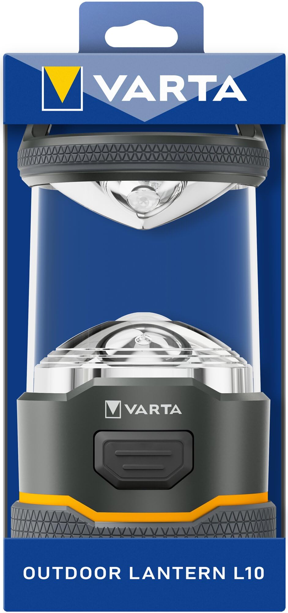 VARTA Latarka outdoorowa L10 - latarka LED z możliwością ładowania o mocy 170 lumenów, do 70 godzin pracy, stopień ochrony IP54, USB-C, do kempingu, trekkingu i sytuacji awaryjnych