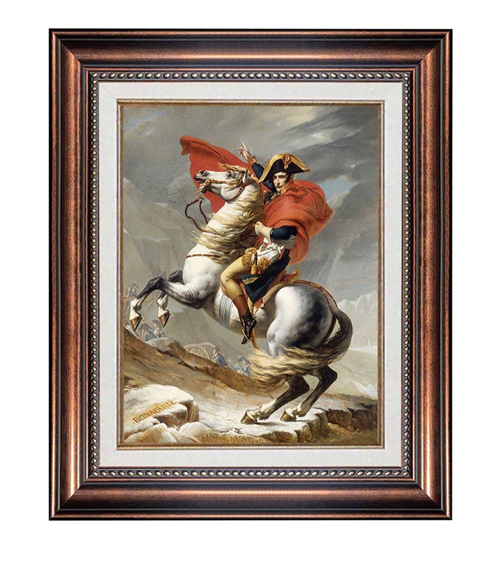 ELITEART-Napoleon Crossing the Alps by Jacques-Louis David Oil Painting Reproduction Giclee Wall Art Canvas Prints