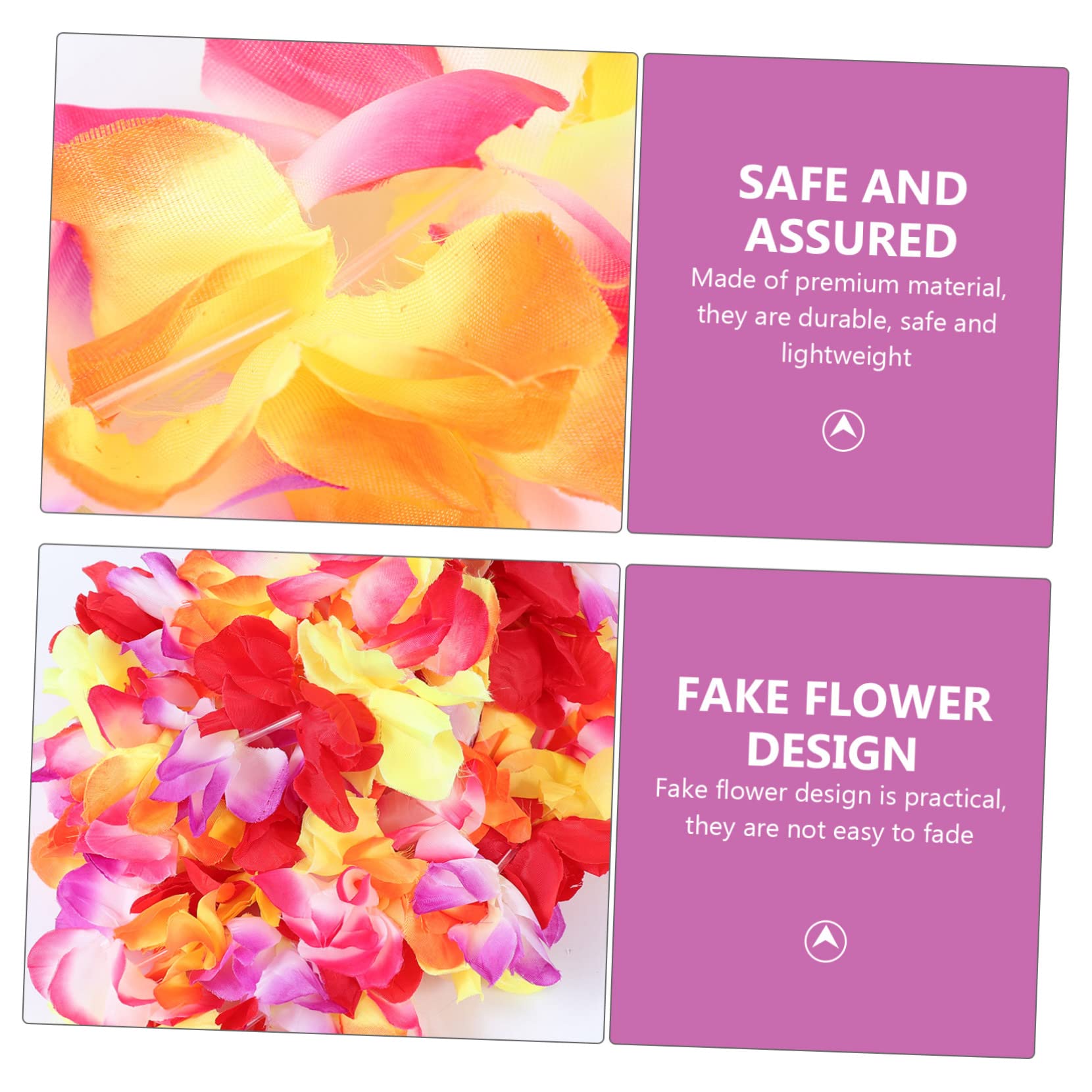 TOPBATHY 4sets Hawaiian Girlande Set Hawaiian Luau Party Girlande Dekorationen Für Hawaii Party Halskette 4 Stücke * 4