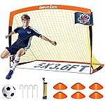 Dimples Excel Soccer Goals Kids Net for Backyard 7x5, 5x3.6, 4x3, 3x2.2 FT