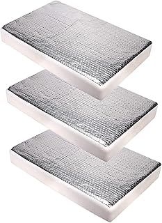 STYLOOC 3 Pack RV Sunshield Vent Insulator – Heavy Duty Vehicle Vent Insulator Skylight Cover (2.75in x 14in x 20in, White With Reflective Surface)