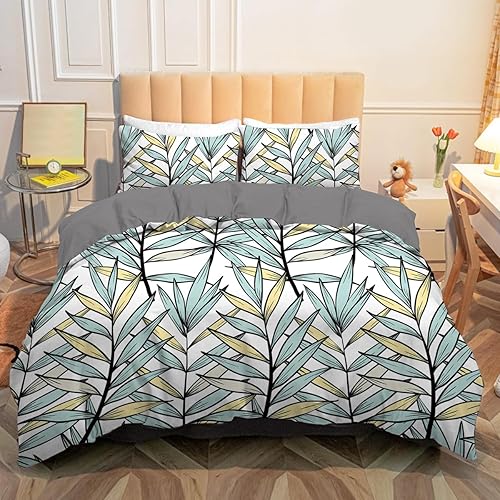 Miniatura 8 de NTBAY Juego de funda de edredón de microfibra tamaño Queen, 3 piezas ultra suaves con estampado de girasoles con cierre de cremallera y lazos