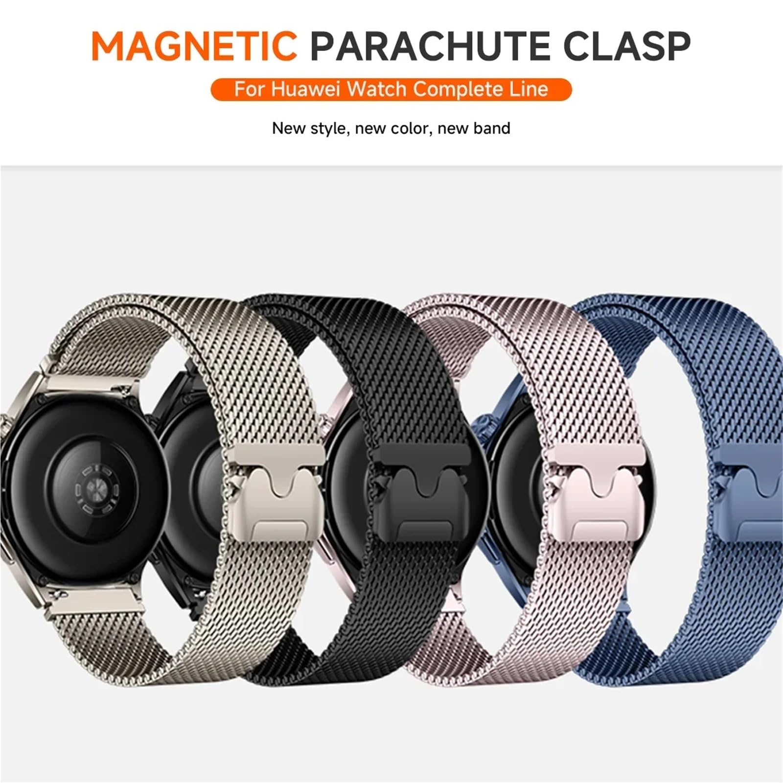 Cinturino magnetico milanese 18mm 22mm 20mm per Samsung Galaxy Watch 7 6 5 4 44mm 40mm 6 Cinturini classici per bracciale in acciaio inossidabile con cinturino da 47mm