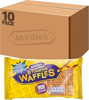 Toasting Waffles 8 Waffles - Pack of 10