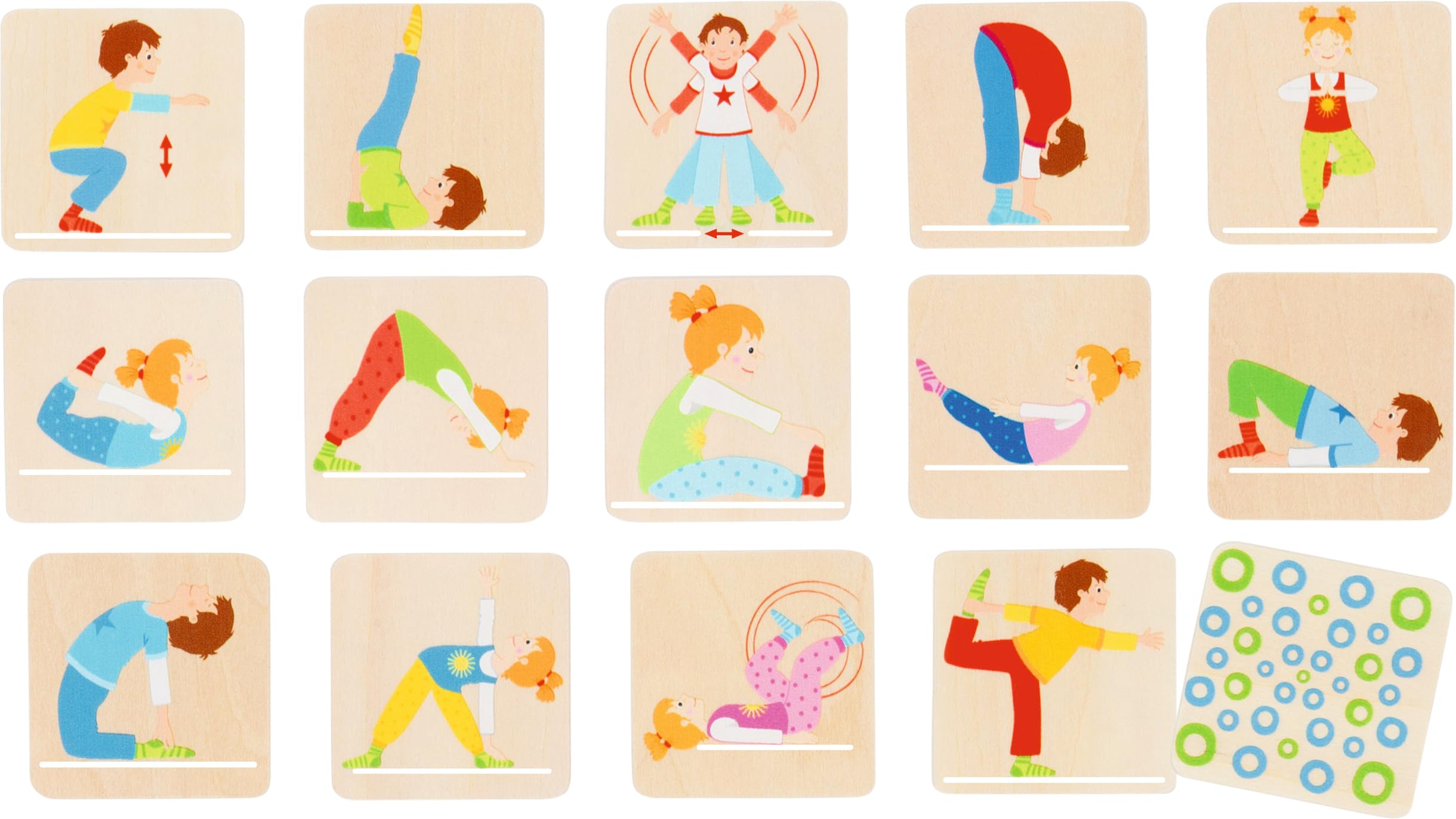 Goki - Memo Gymnastic Exercises Skill Games, Multicolor (56647)