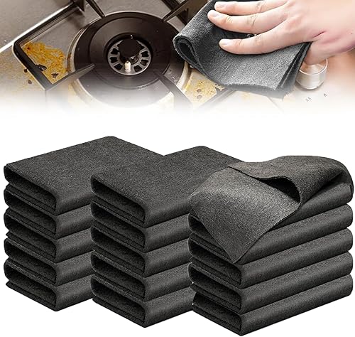 Miniatura 8 de Paño mágico multifuncional, paño de limpieza mágico grueso reutilizable, paño de limpieza de microfibra mágico sin rayas, adecuado para vidrio, 5