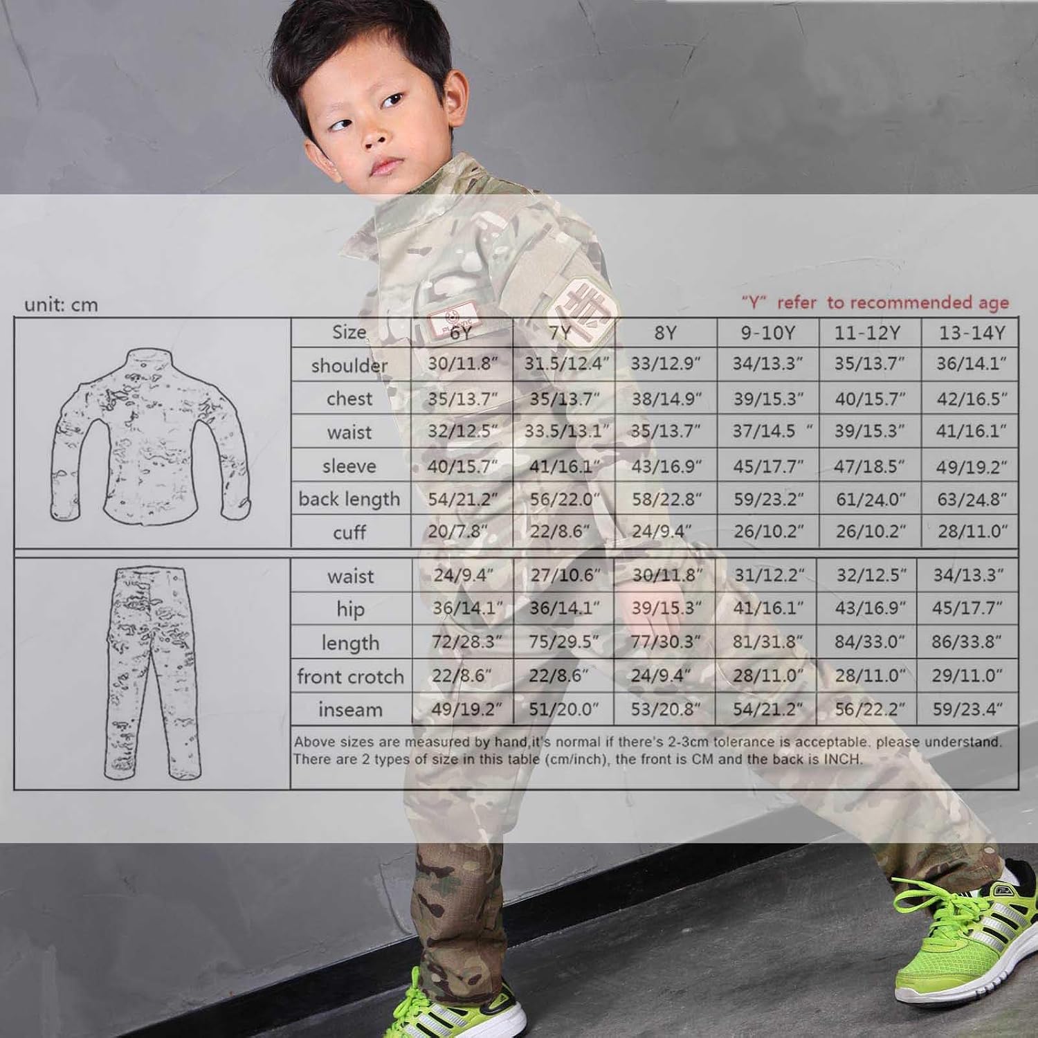 Emersongear Combat Children Uniform Tactical Military Suits for Kids MC