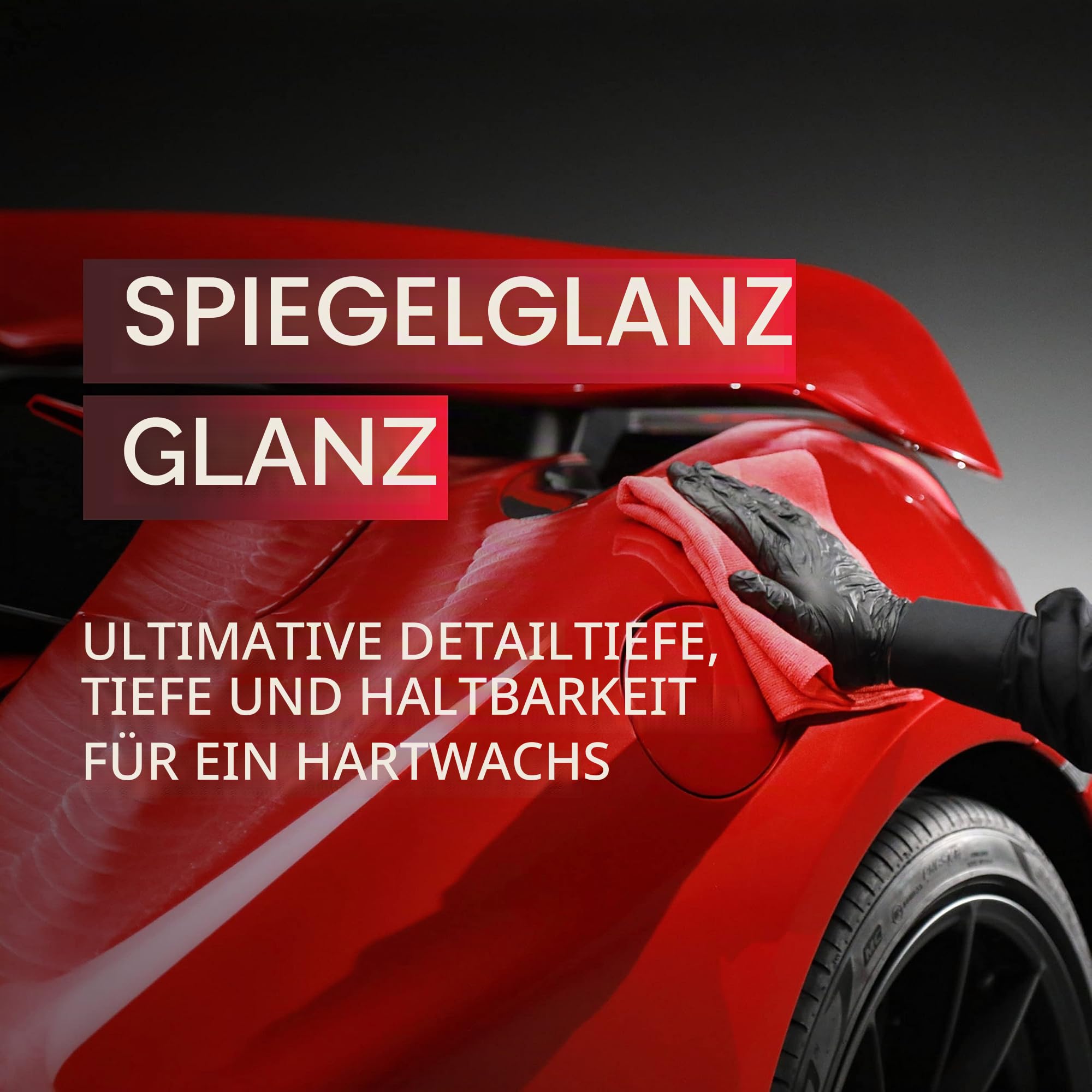 Autoglym Ultra High Definition Wachs Set – Inklusive biologischem Carnaubawachs, Wachsapplikator und Hi-Tech Pflegetuch für alle Arten von Autolackierungen, 120g