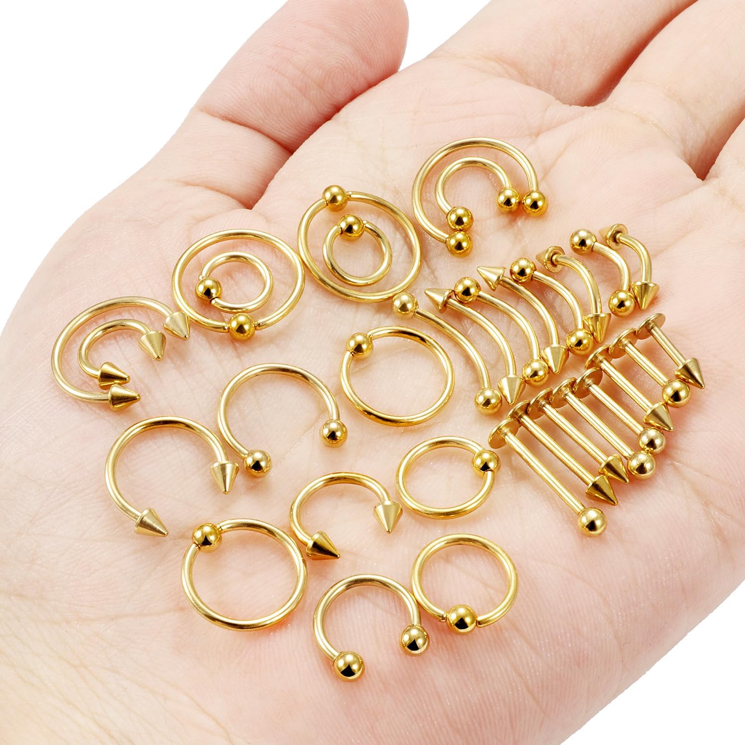 16G 20G Horseshoe Septum Nose Lip Rings Surgical Jamaica Ubuy