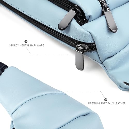 Miniatura 6 de Riñoneras para mujer de talla grande, de piel sintética, para correr, con ranuras para tarjetas, cintura negra, bolsa cruzada para cintura, para