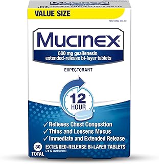 Sponsored Ad - Mucinex 12 Hour Chest Congestion Medicine, Chest Congestion Relief, Expectorant, Lasts 12 Hours, Powerful S...