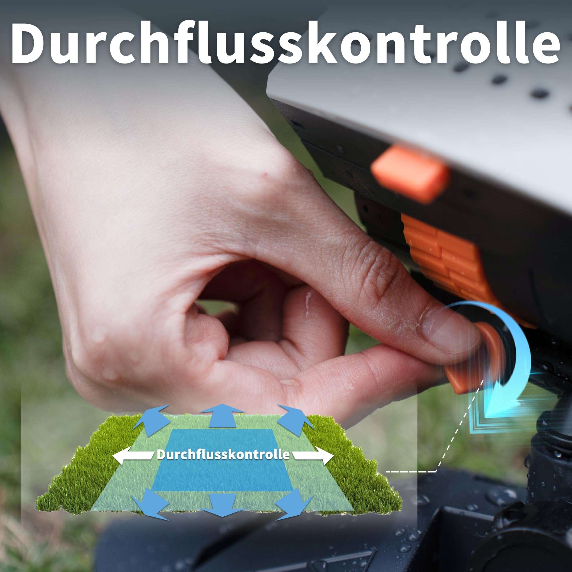 16 Sproeiers Verstelbaar Bereik Diivoo Mini Turbo Oszillierender Rasensprenger 16 Düsen,Gartensprinkler Instelbare Sproeier Breedte