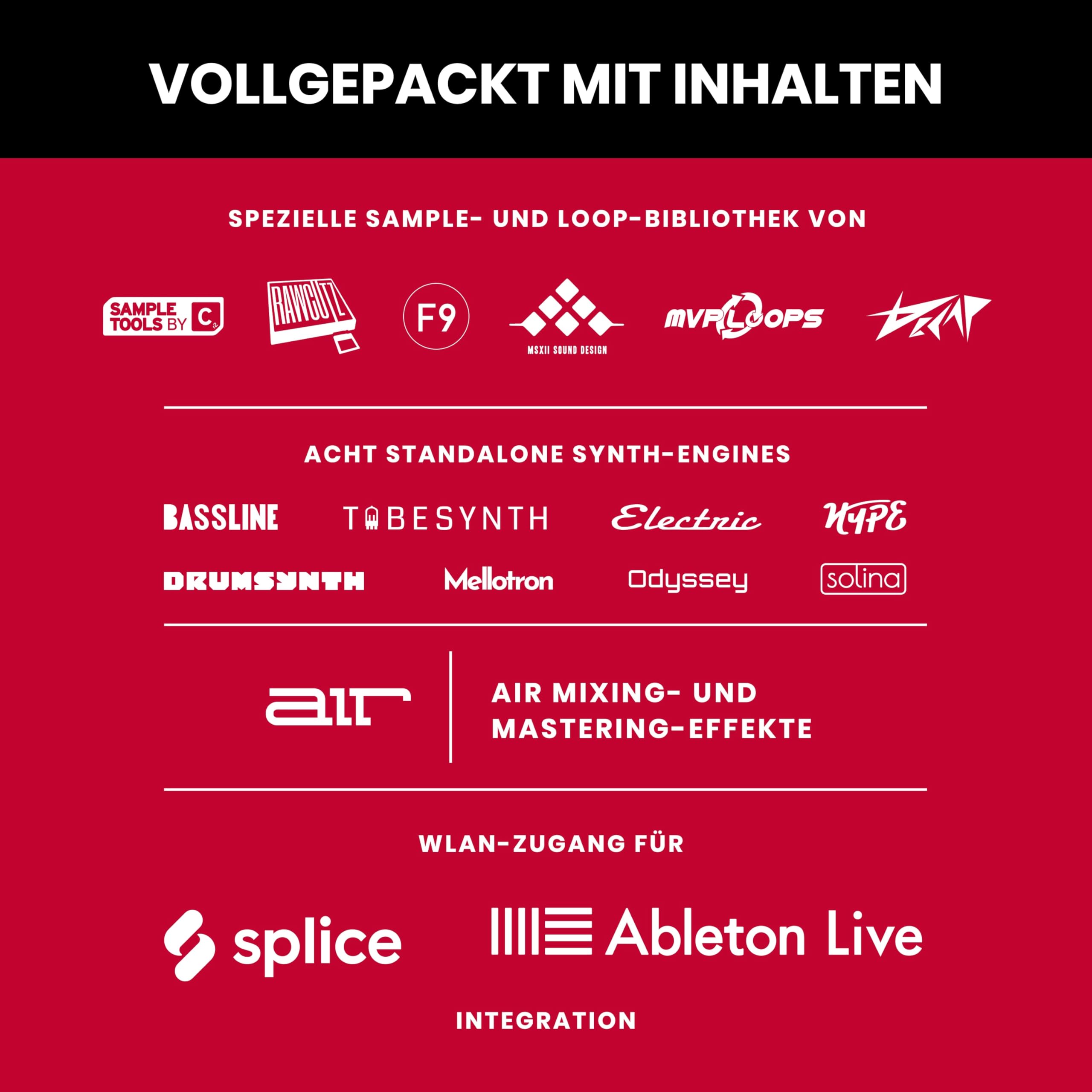 Akai Professional MPC Live II - Batteriebetriebene Drum Machine, Sampler und Beat Maker mit Lautsprechern, Drum Pads, Synth Engines, Touch Display und Native Instruments Integration