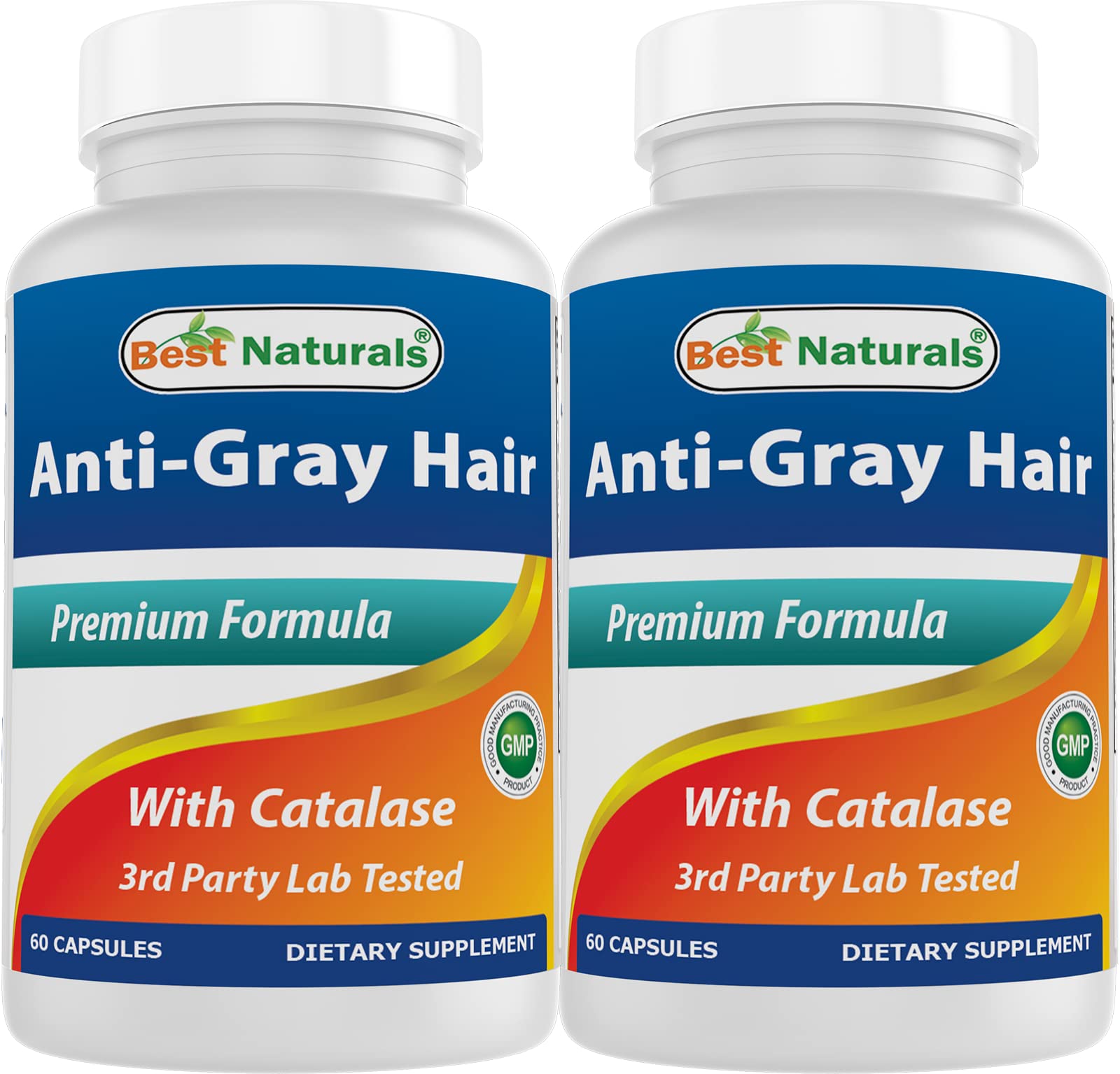 Best Naturals Anti Gray Hair Formula, 60 Count (60 Count (Pack of 2))