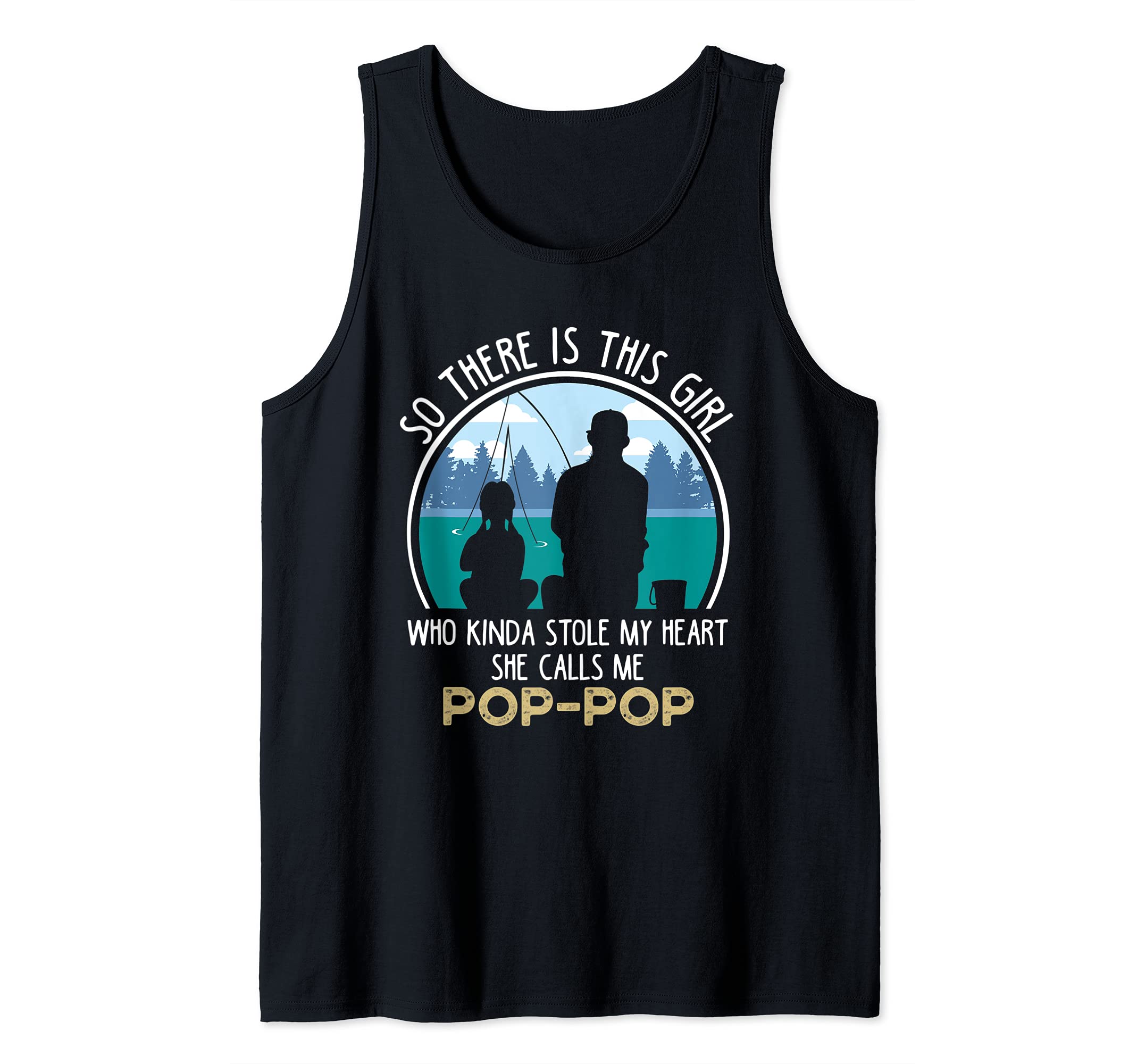 POP-POP Granddaughter friends forever fishing together Tank Top