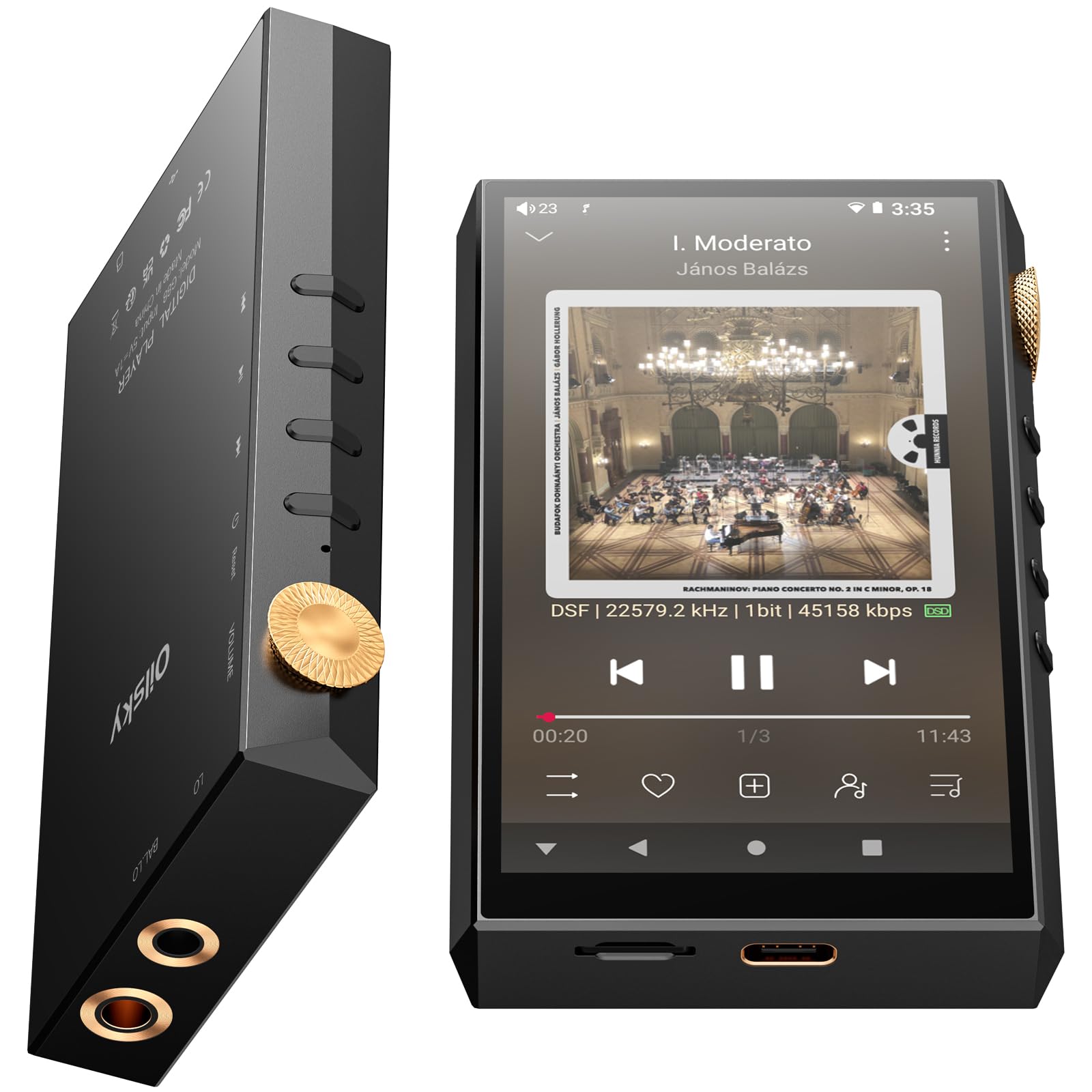 Amazon.co.jp: 160GB Spotify対応プレーヤー ハイレゾ MP3プレーヤー