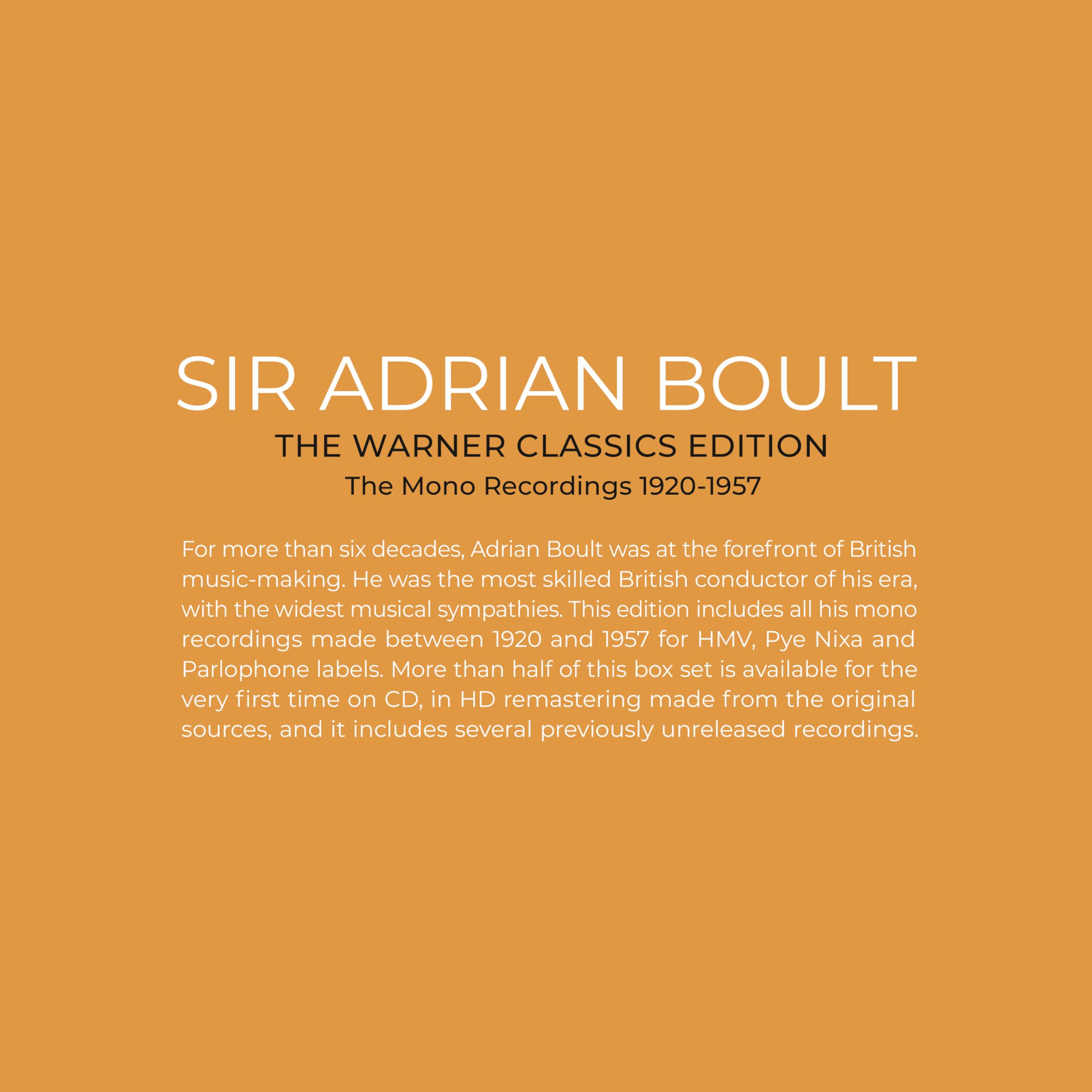 Boult-the Warner Classics Edition