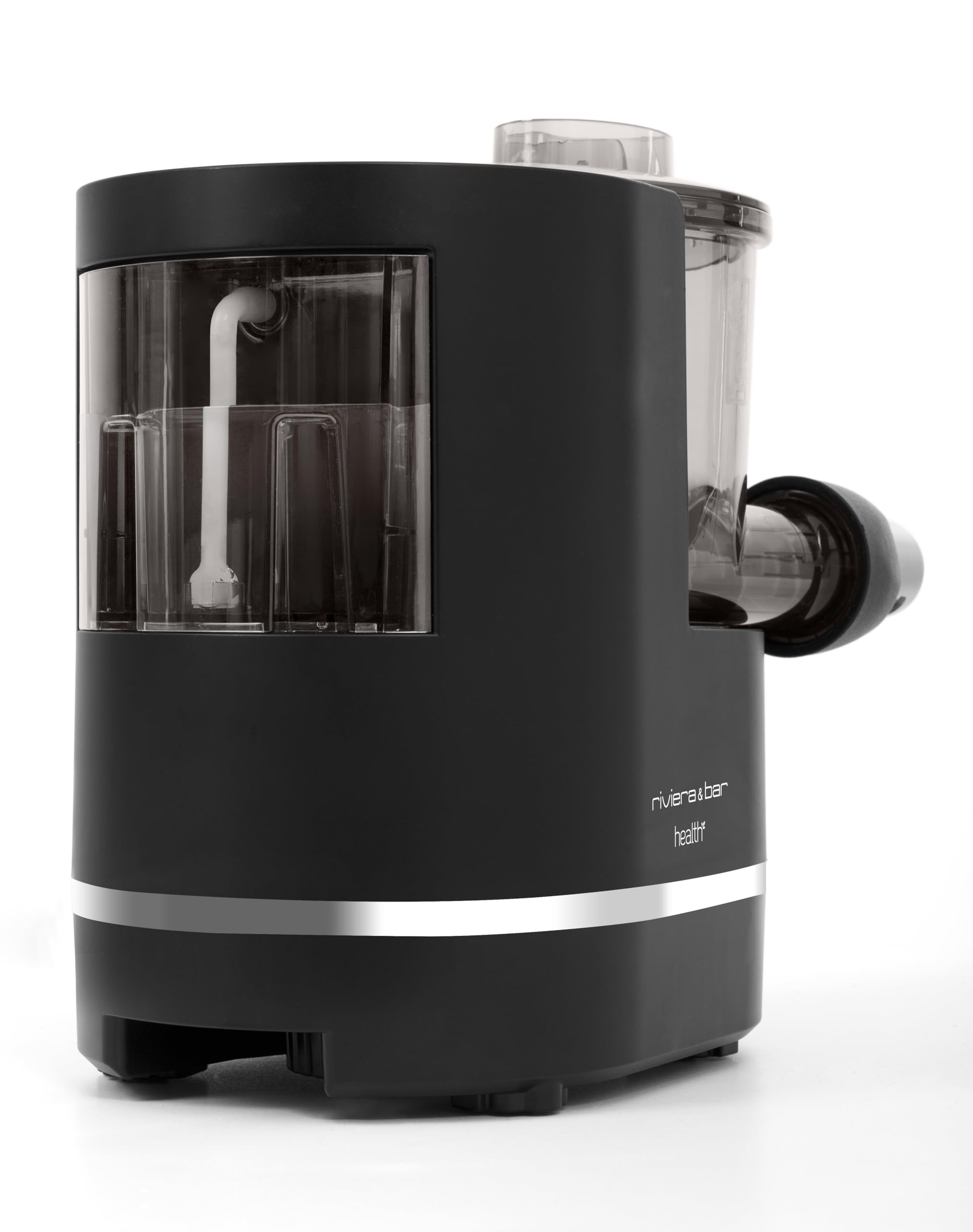 riviera&bar Machine à Pâtes - Balance Intégrée, 220W, 2 Programmes Automatique/Semi-Automatique - 8 Types de Pâtes, Programme Sans Gluten - Sécurité Avancée, Nettoyage Facile - Noir