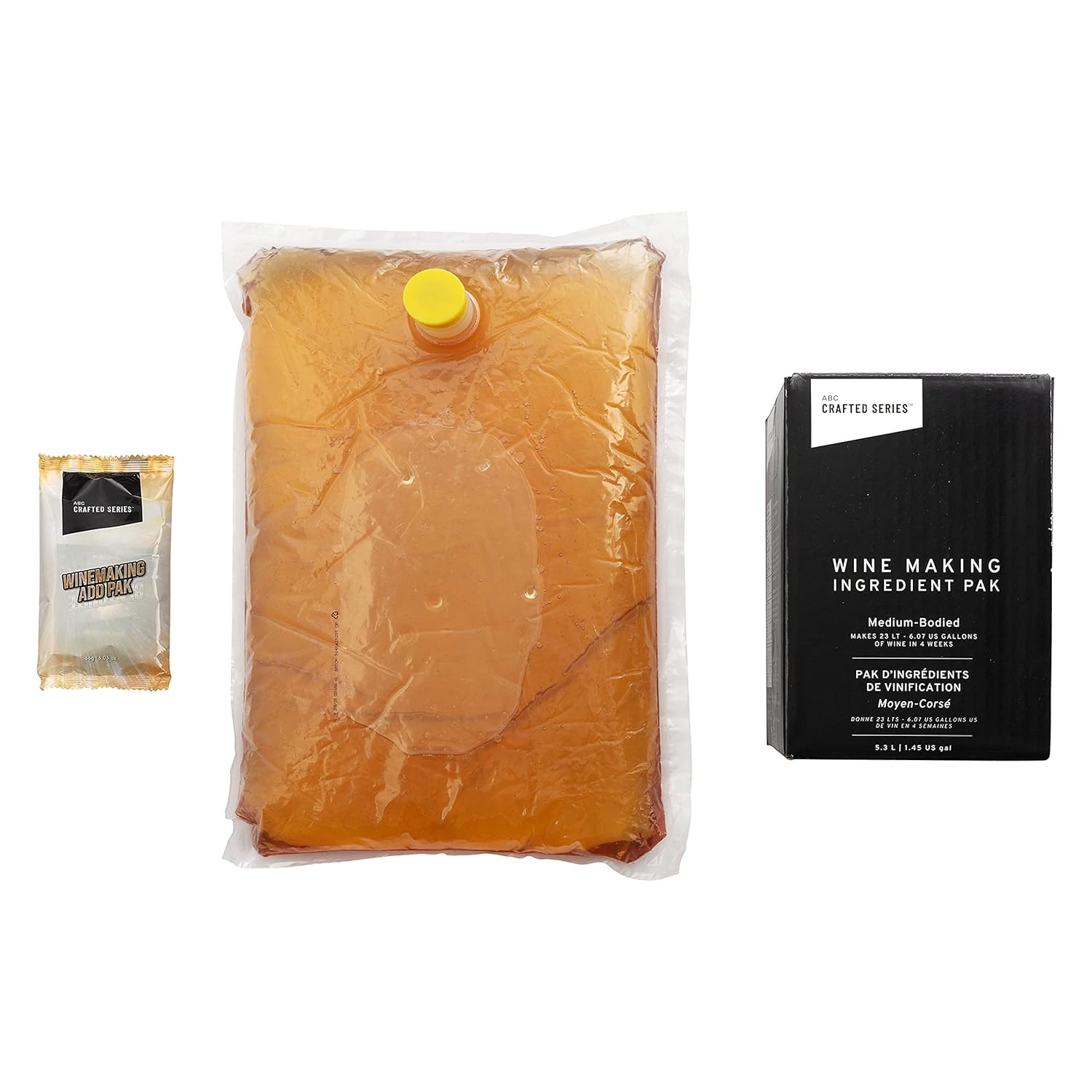 ABC Cork Co Wine Making Kit | 6 Gallon Wine Kit | Premium Ingredients for DIY Wine Making, Makes 30 Bottles of Wine (California Mountain Chardonnay, Medium-Bodied)